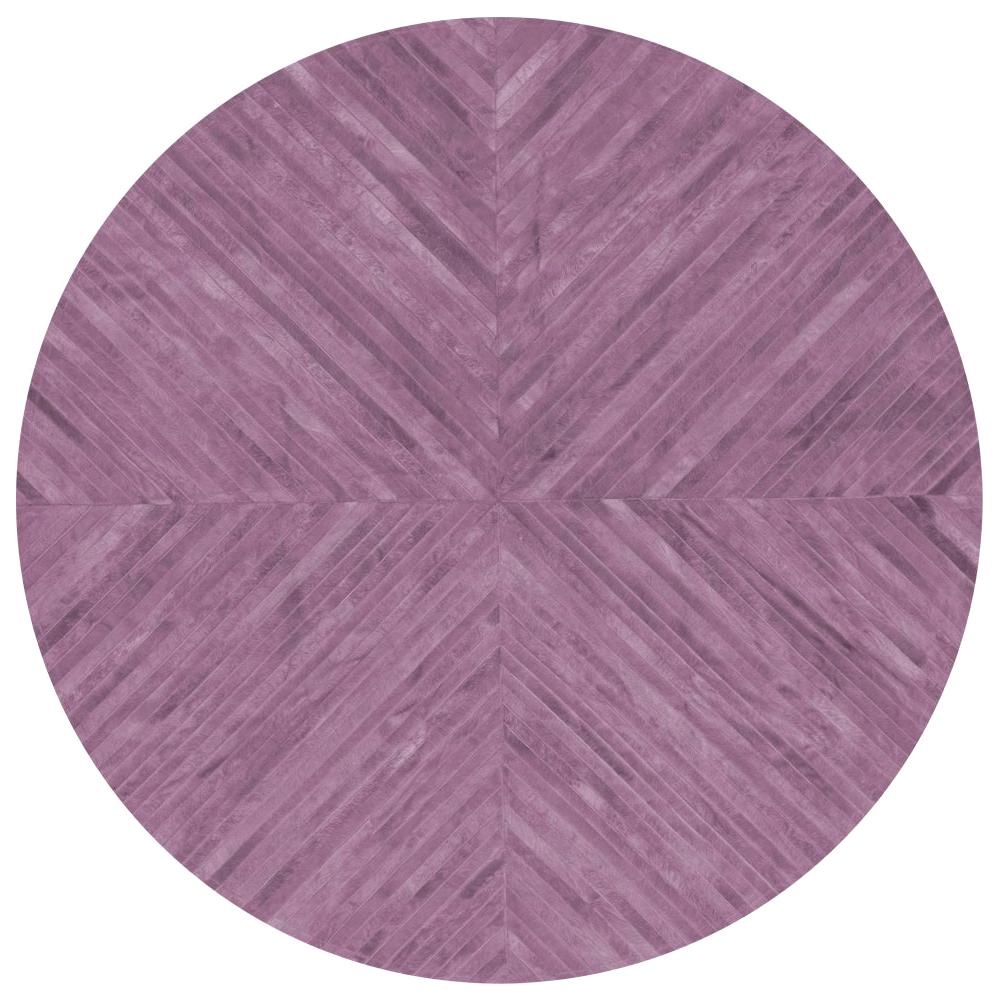 Stunning Classic Customizable La Quinta Amethyst Cowhide Area Floor Rug Small For Sale