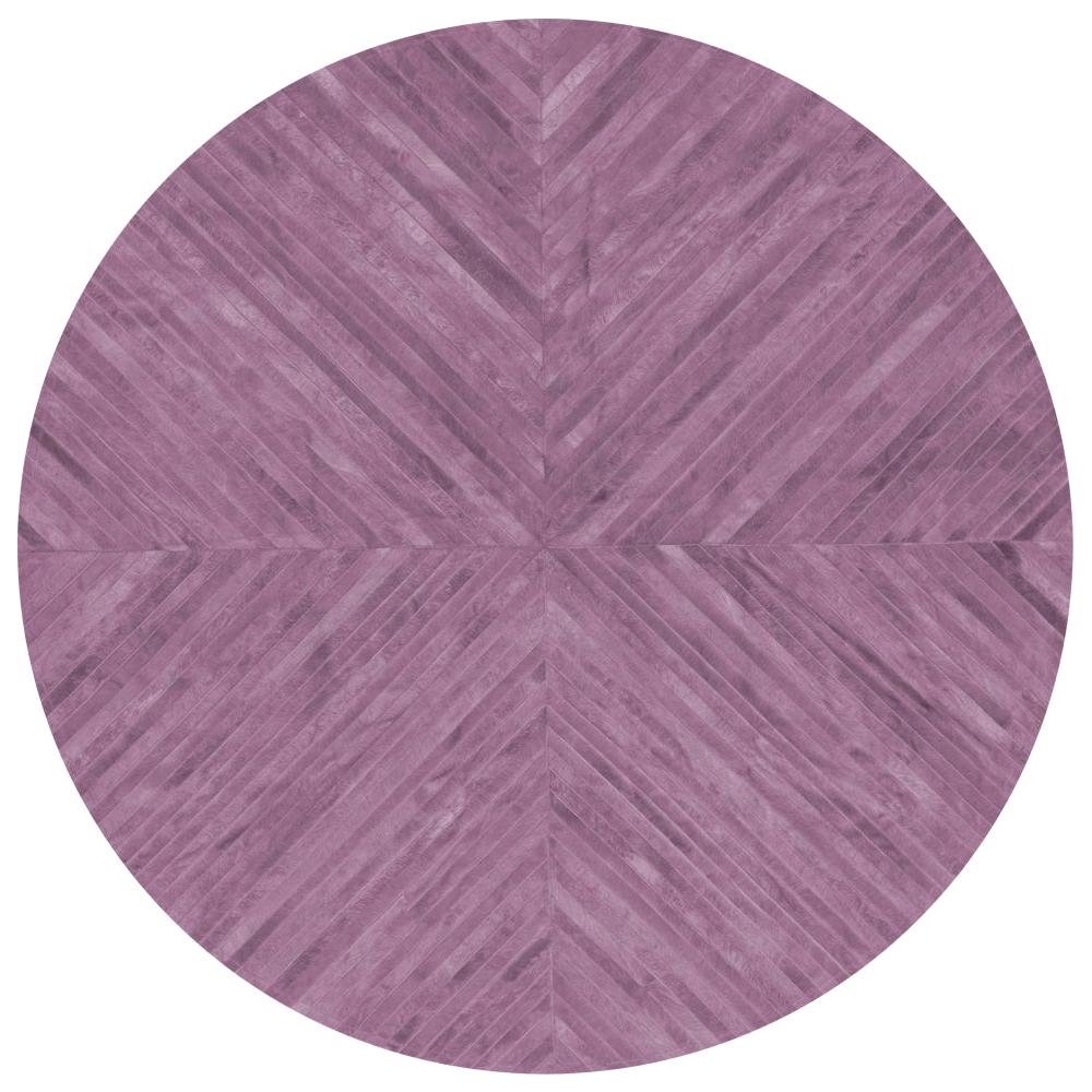 Stunning Classic Customizable La Quinta Amethyst Cowhide Area Floor Rug Small