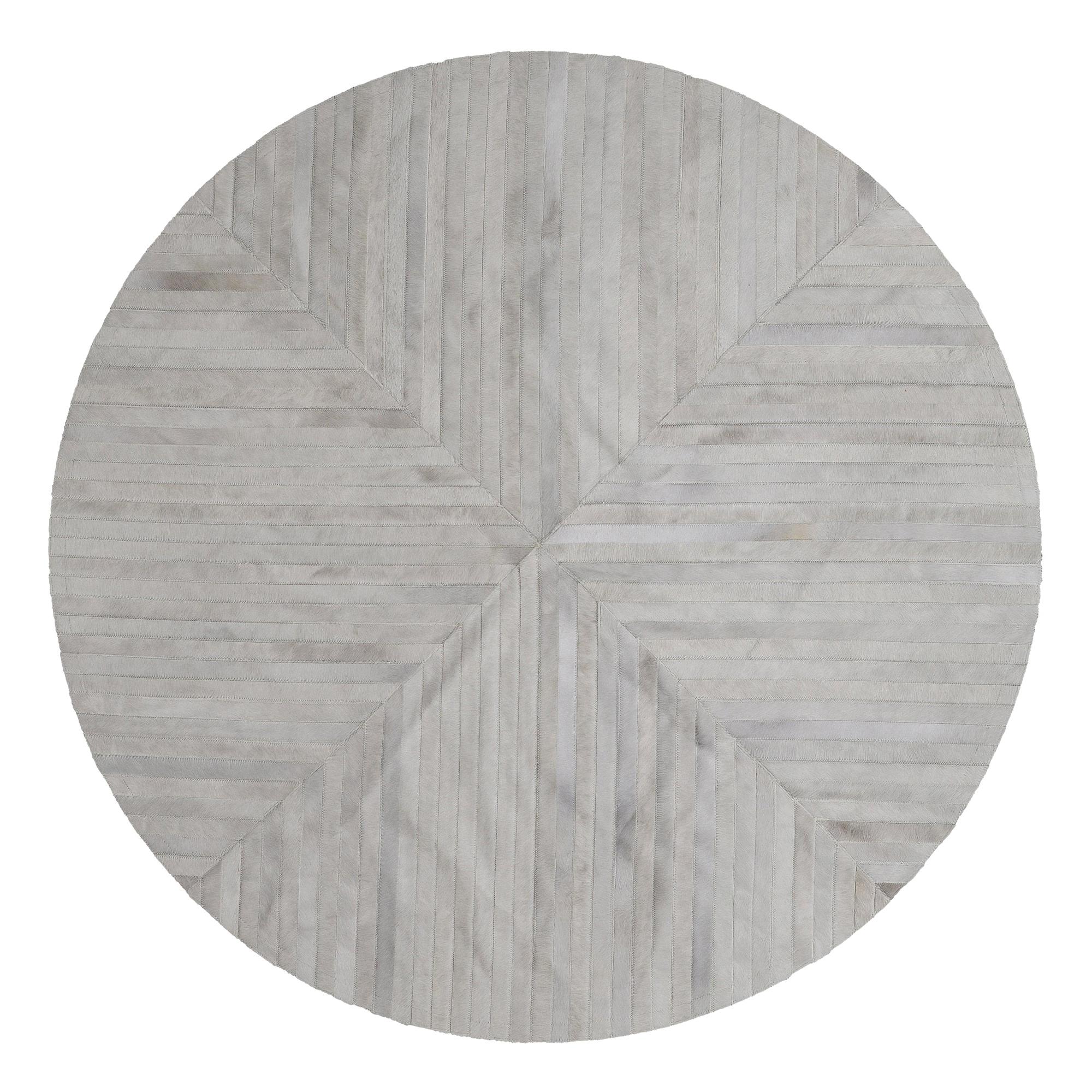 Stunning, Classic customizable La Quinta Grey Area Cowhide Floor Rug Small For Sale