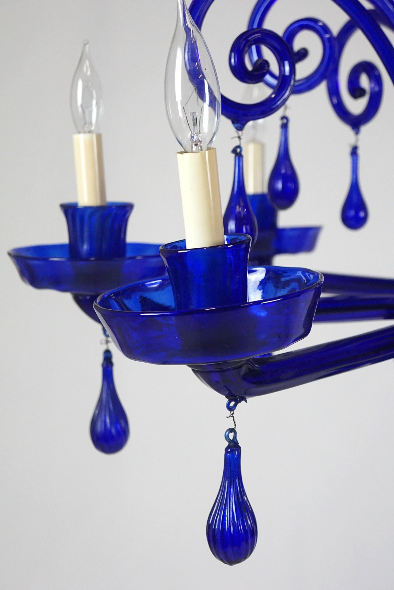 royal blue chandelier