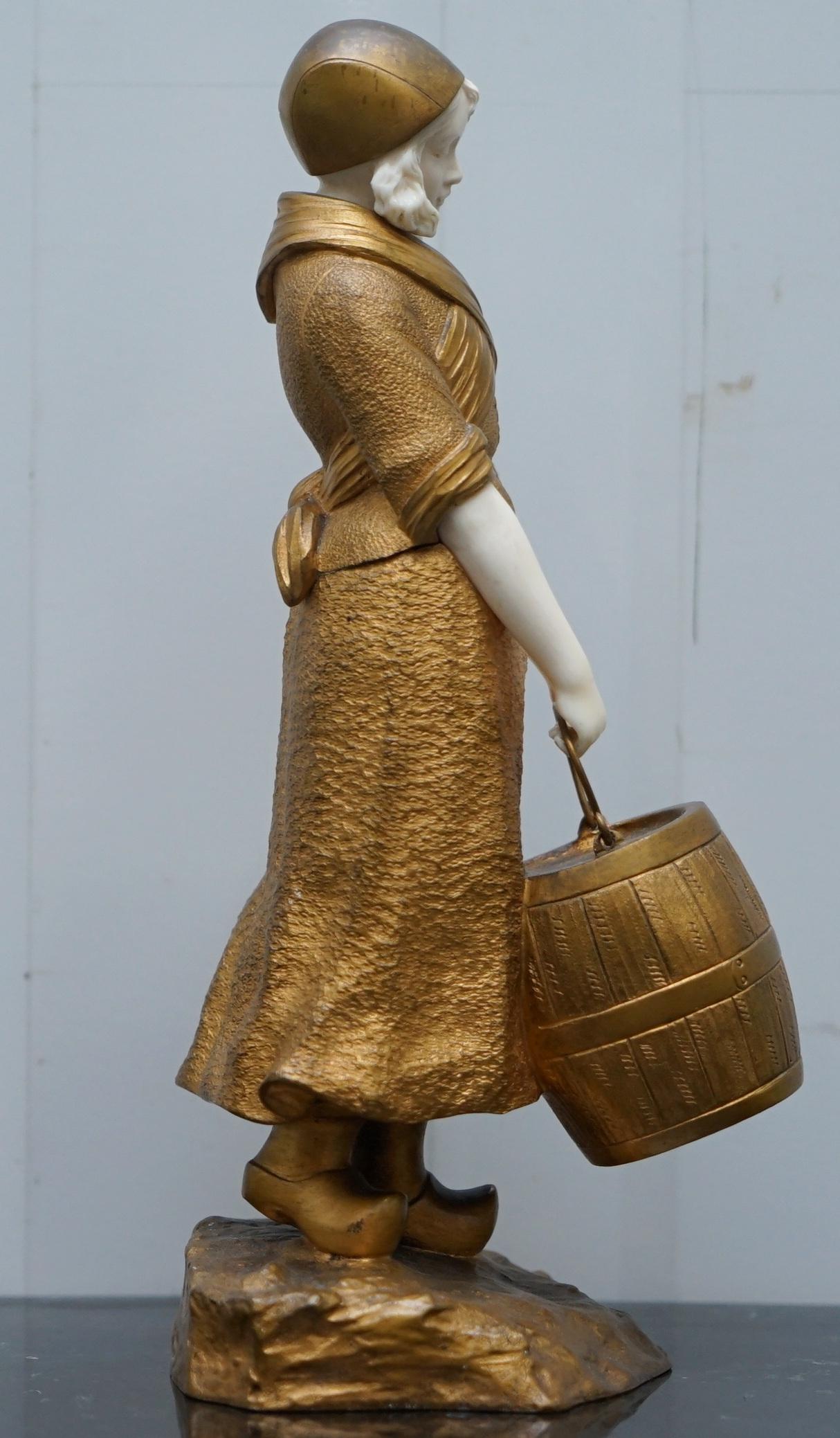 Stunning Collectable 19th Century French Gilt Bronze Dominique Alonzo Statue 5