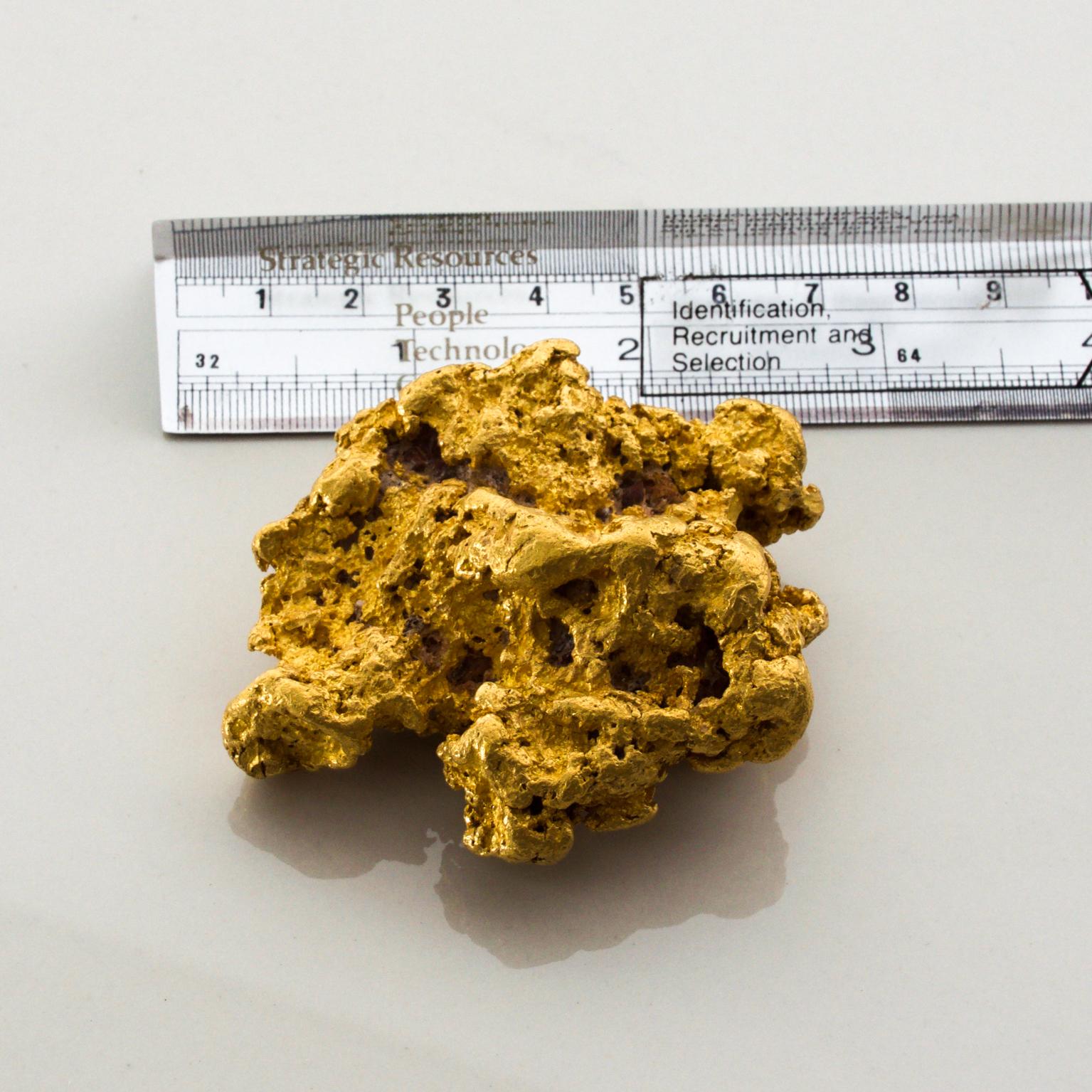 Large Rare Gold Nugget Natural Earth Raw Gold 269.5 Grams 1