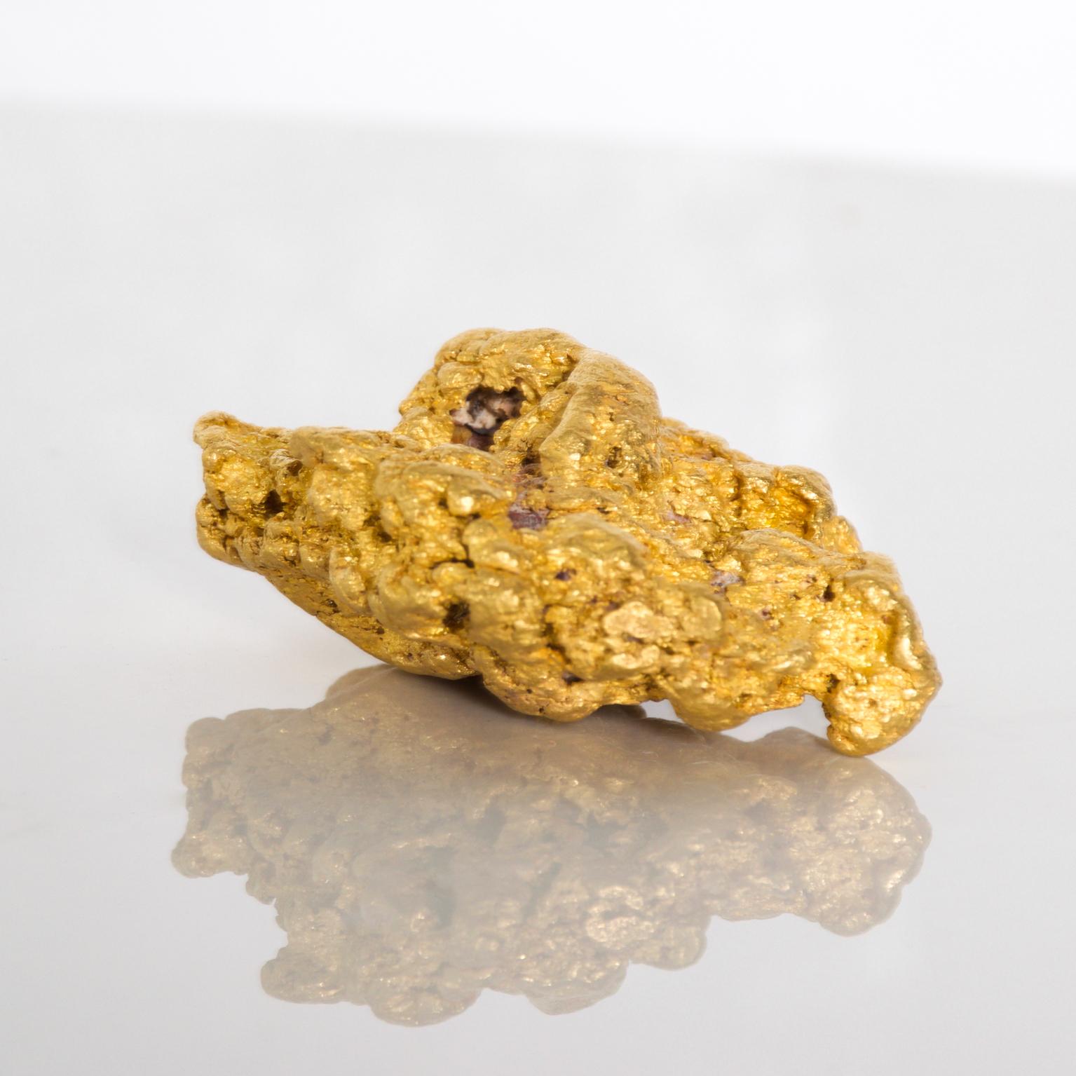 Large Rare Gold Nugget Natural Earth Raw Gold 269.5 Grams In Good Condition In Chula Vista, CA