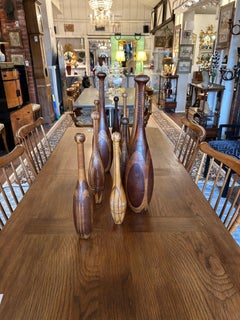 Stunning Collection of 19th Century Wooden Exercise Clubs