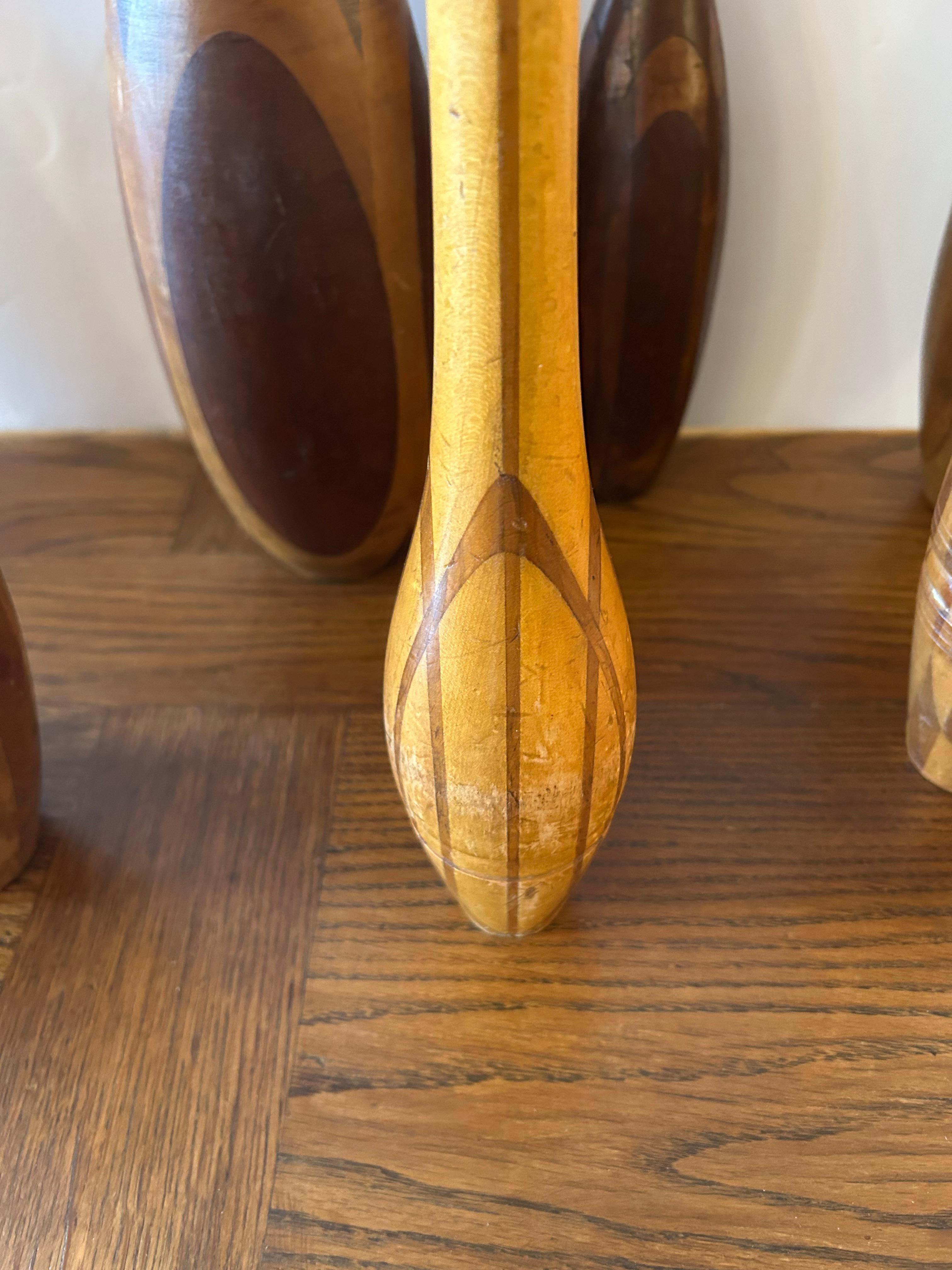 Inglese Stupefacente collezione di clave da ginnastica in legno del XIX secolo in vendita
