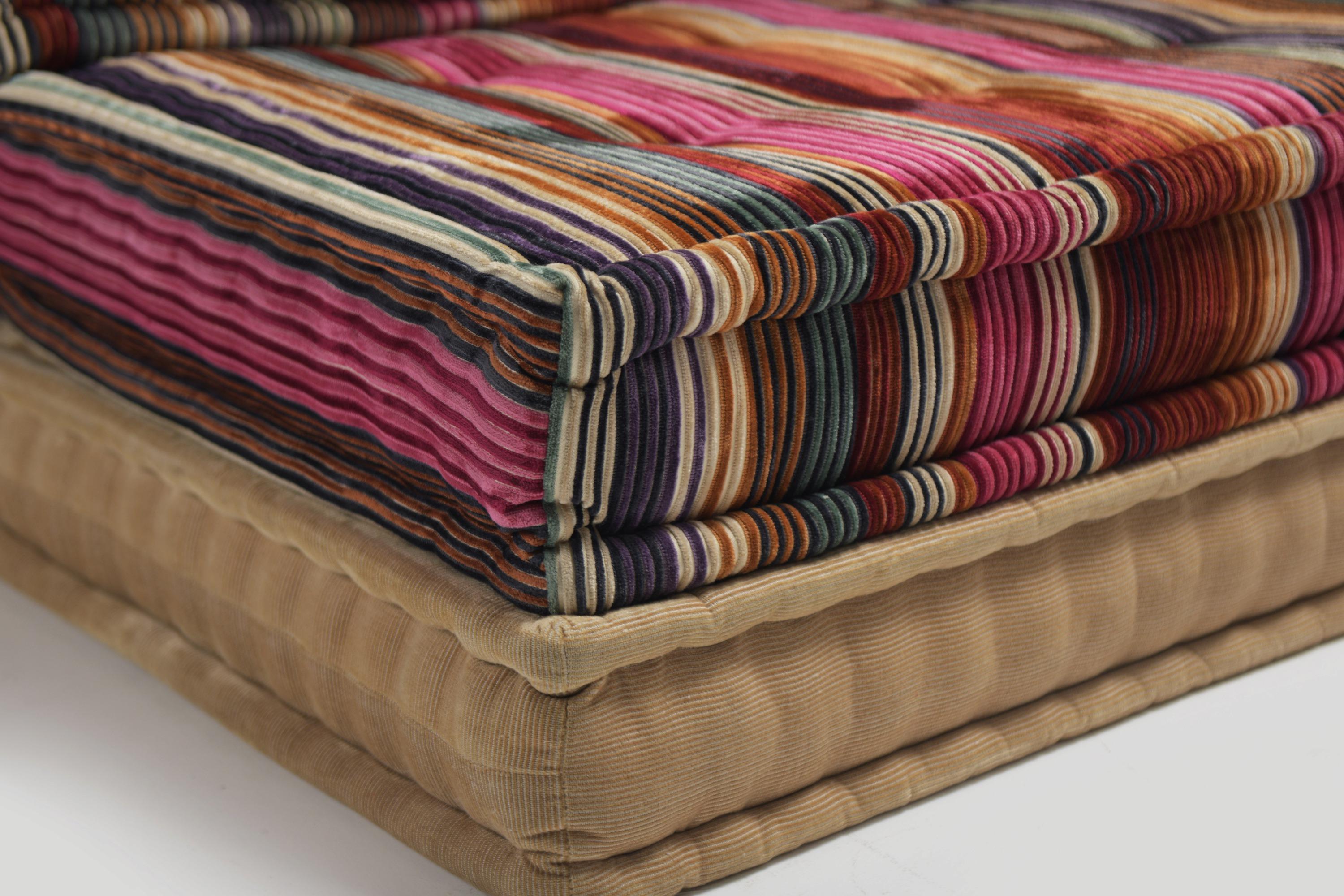 Stupendo tessuto colorato Mah Jong Missoni di Hans Hopfer per Roche Bobois France in vendita 8