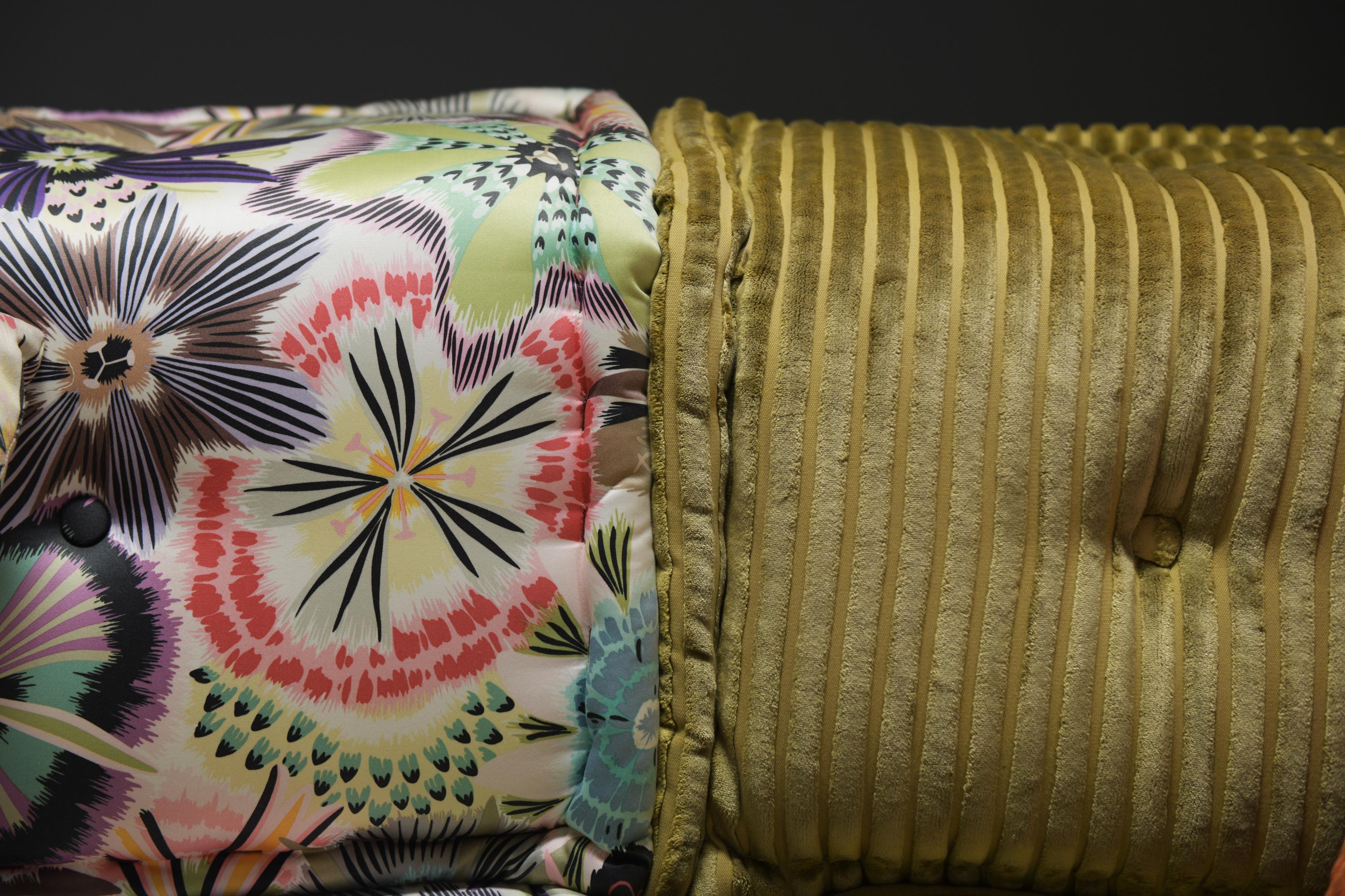 Stupendo tessuto colorato Mah Jong Missoni di Hans Hopfer per Roche Bobois France in vendita 3