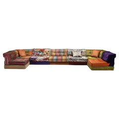Stunning colorful Mah Jong Missoni fabric by Hans Hopfer for Roche Bobois France