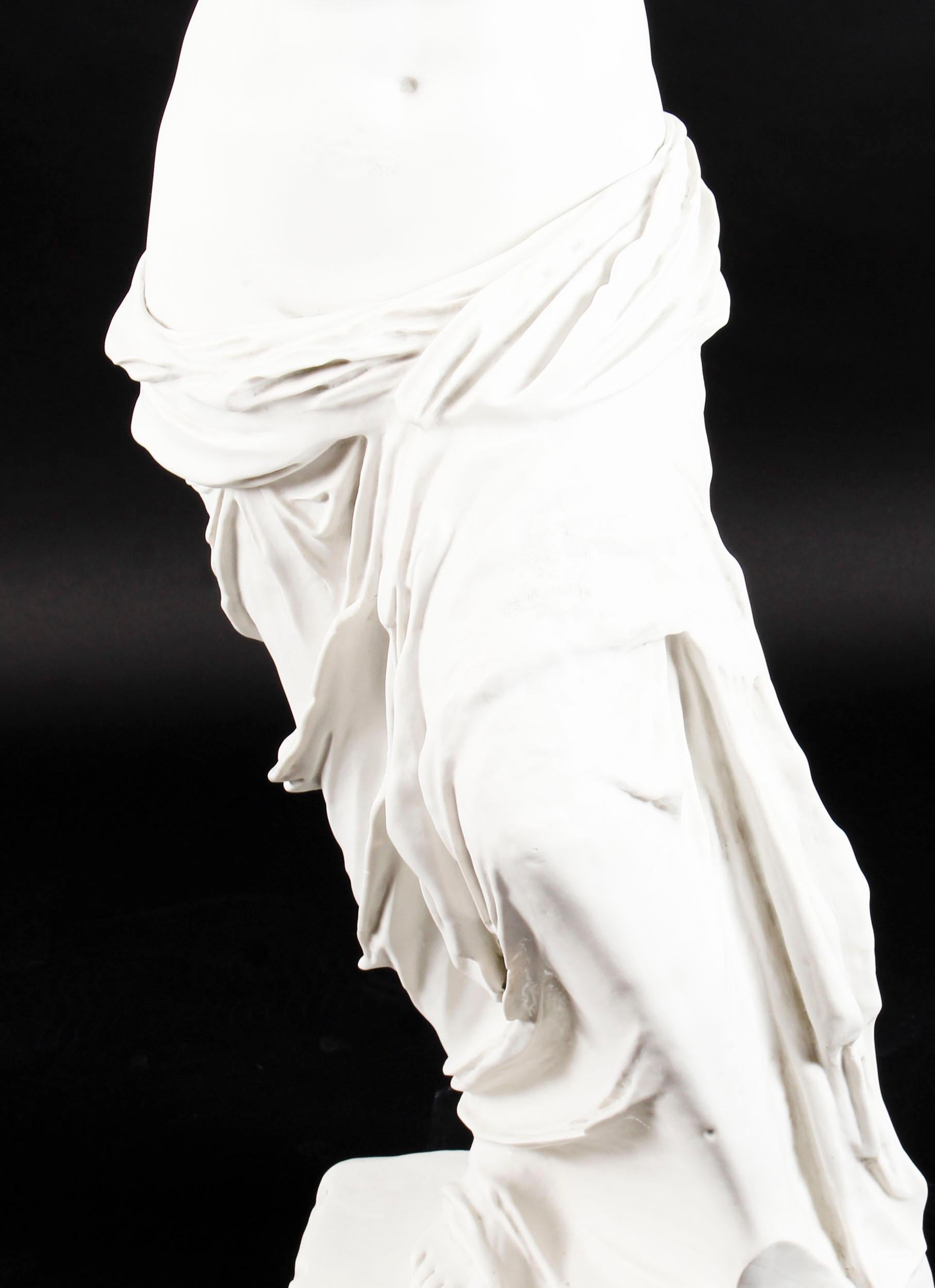 Atemberaubende Komposit-Marmorstatue der Venus von Milo aus dem späten 20. Jahrhundert im Angebot 1