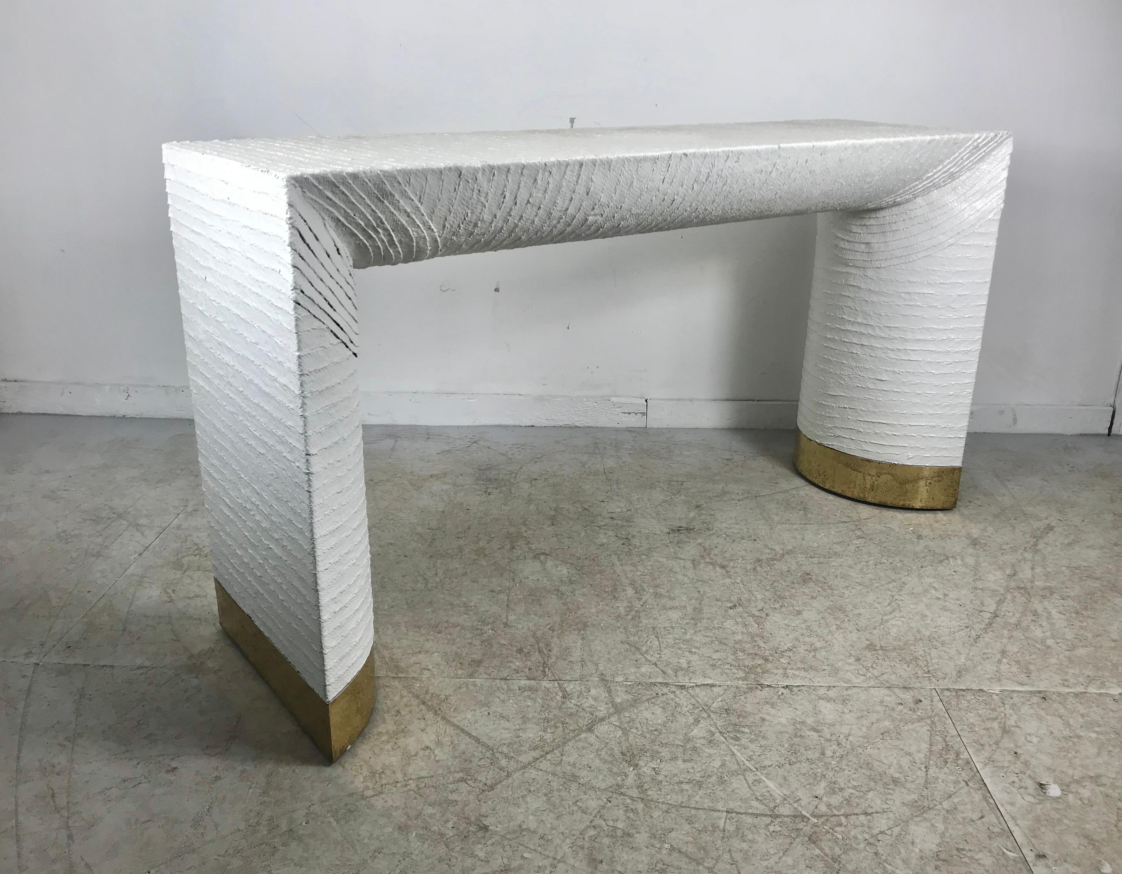 wrapped console table