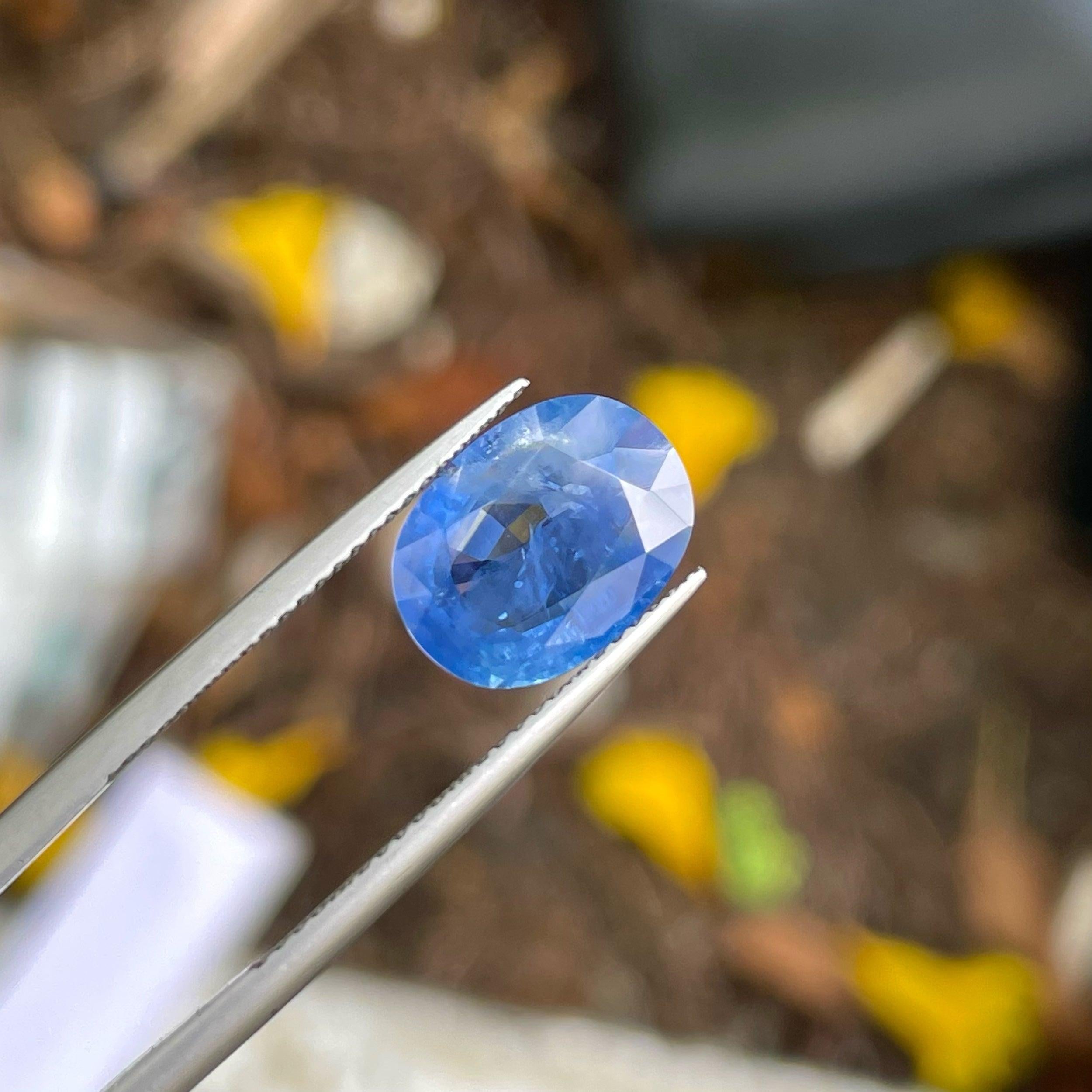 original cornflower blue sapphire gemstone