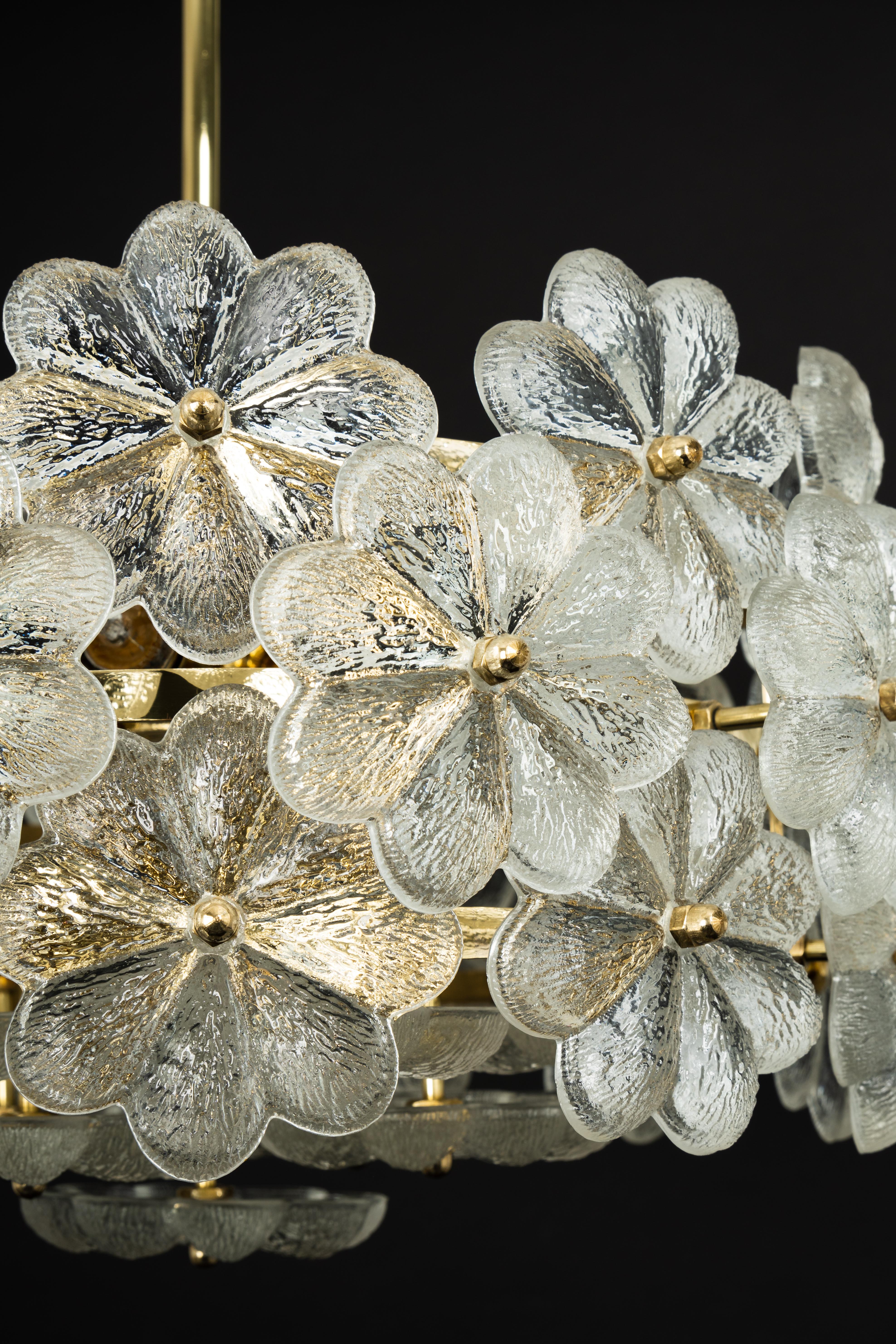 Stunning Crystal Glass Chandelier by Ernst Palme, Germany, 1970s 2