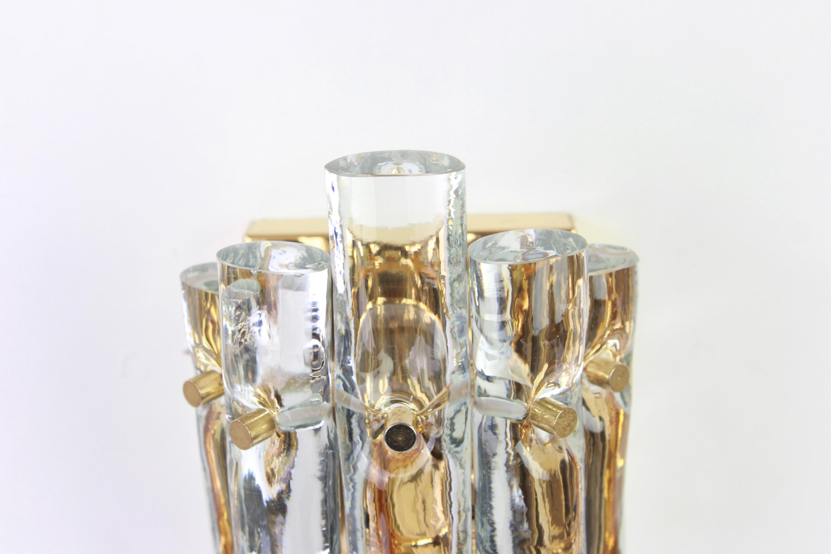 Stunning Crystal Rod Sconces by Kinkeldey, Germany, 1970s In Good Condition In Aachen, NRW