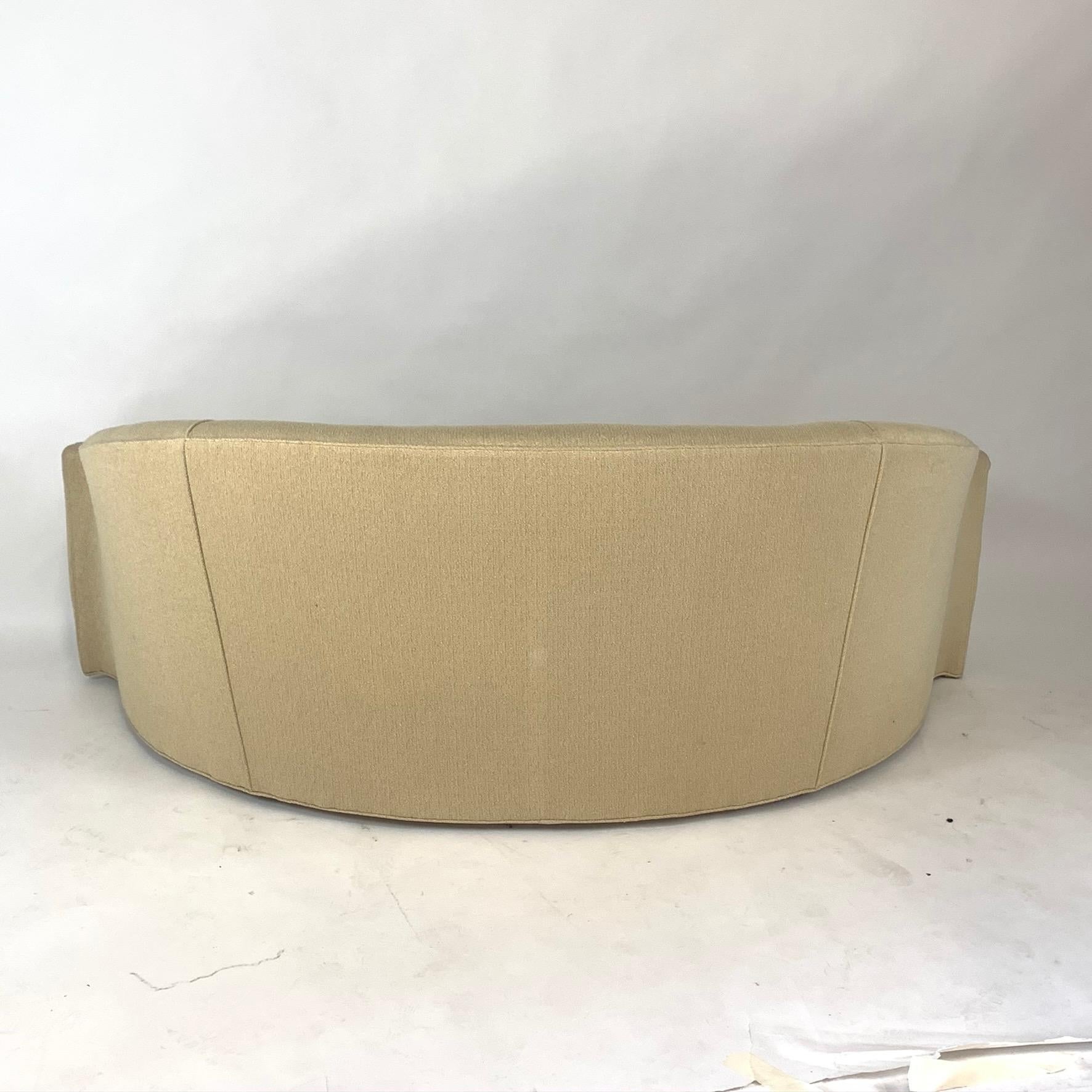 Stunning Curved Sculptural Swaim Sofa Settee in the Manner of Vladimir Kagan 5