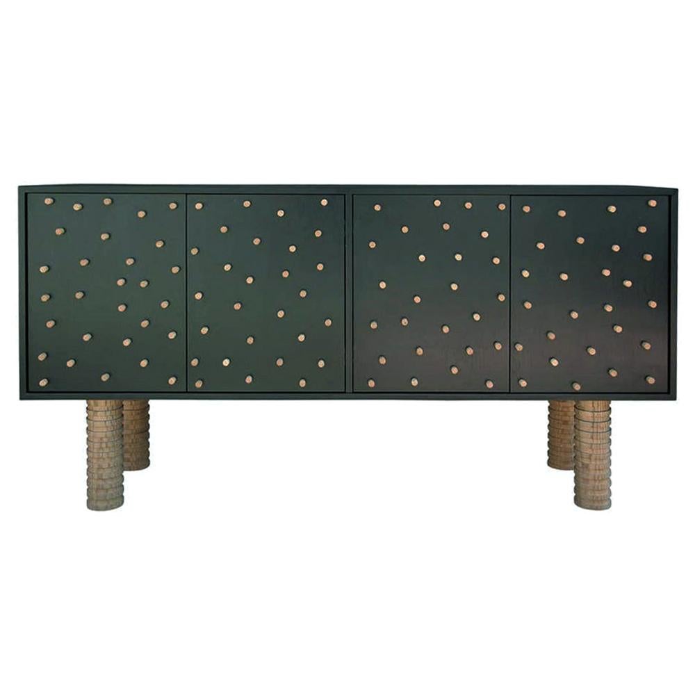 Stunning Custom Brutalist Postmodern Sideboard or Cabinet