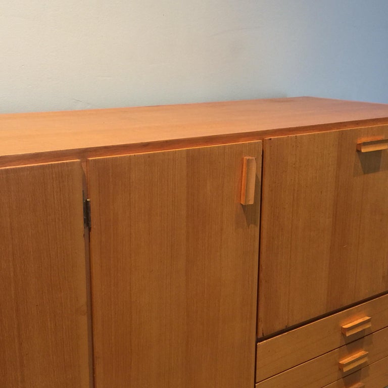 Stunning Custom-Made Midcentury Ash Sideboard For Sale at 1stDibs