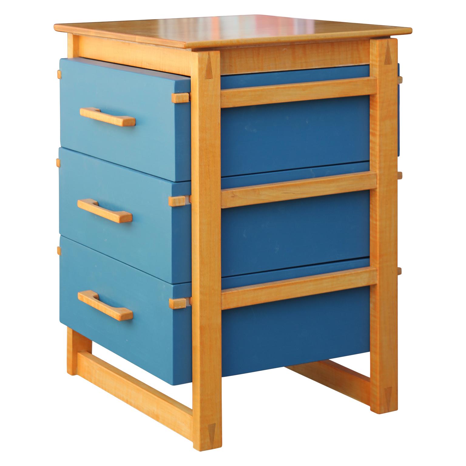 Contemporary Stunning Custom Scandinavian Modern Small Chest by Norm Stoeker For Sale