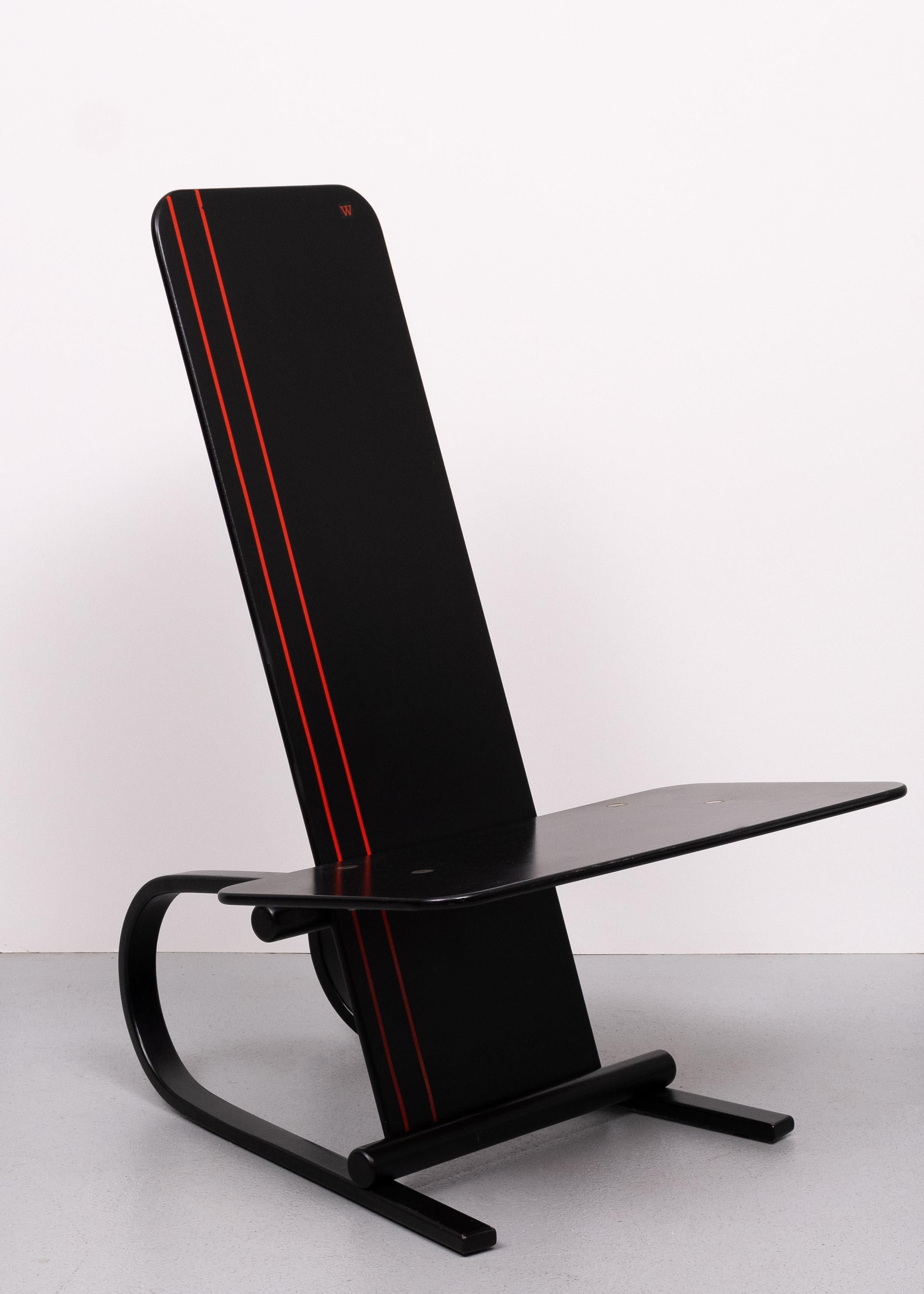 Stunning  Danish 1980's Postmodern  Andreas Hansen Plywood chair  For Sale 7