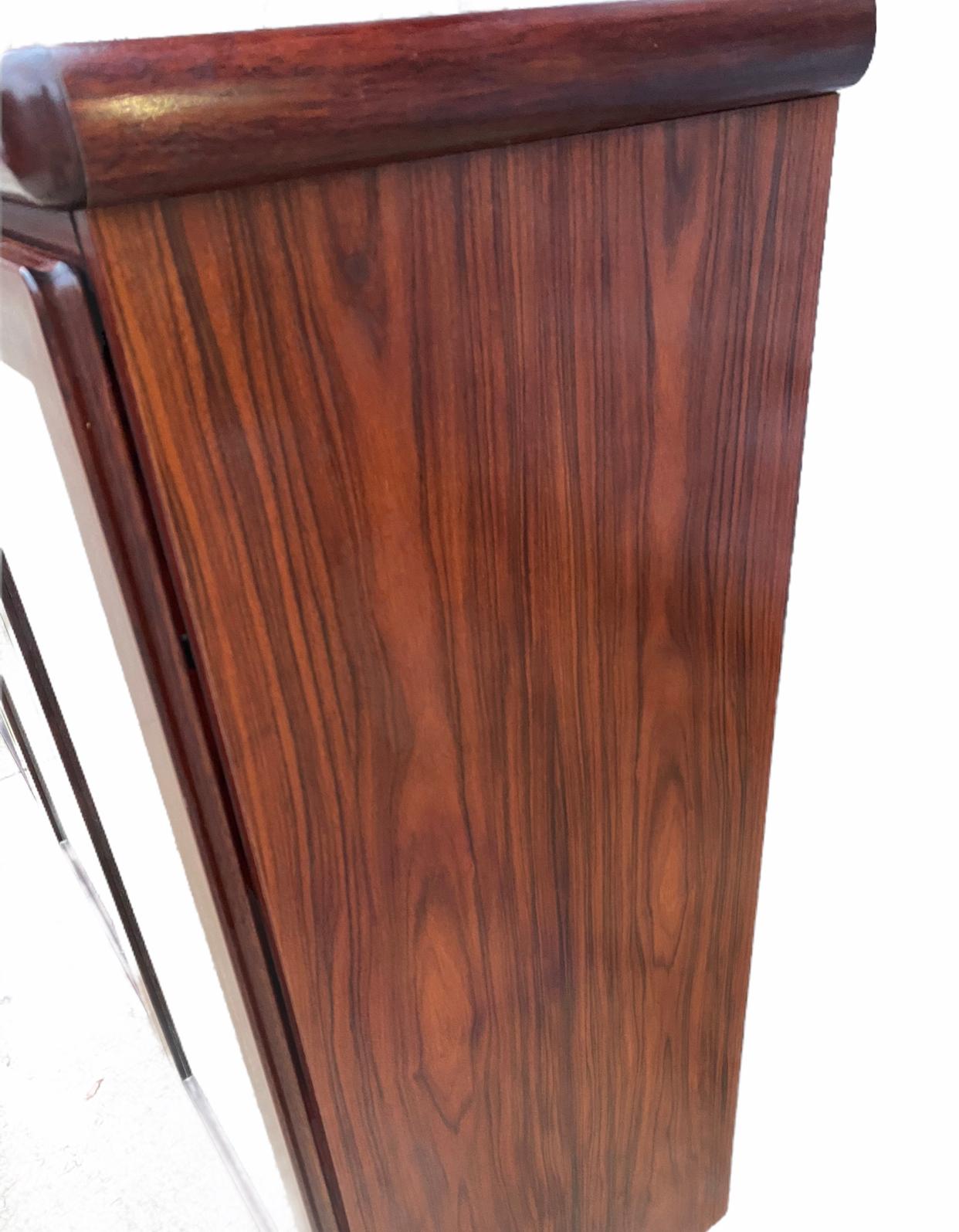 Stunning Danish Modern Bookcase in Brazilian Rosewood by Rasmus Furniture 3