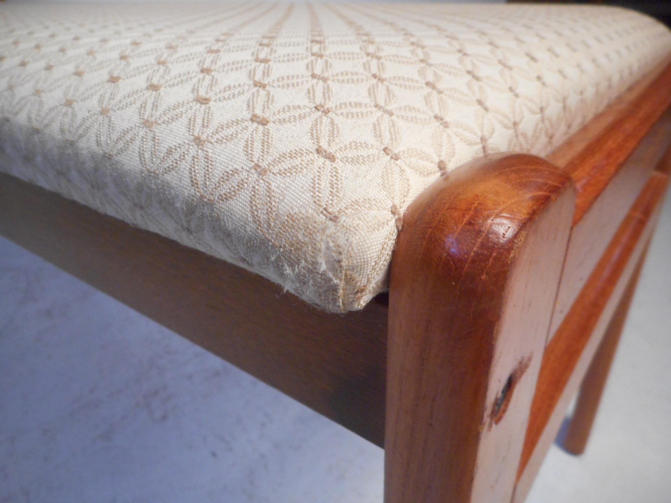 Stunning Danish Modern Upholstered Sectional Bench 7
