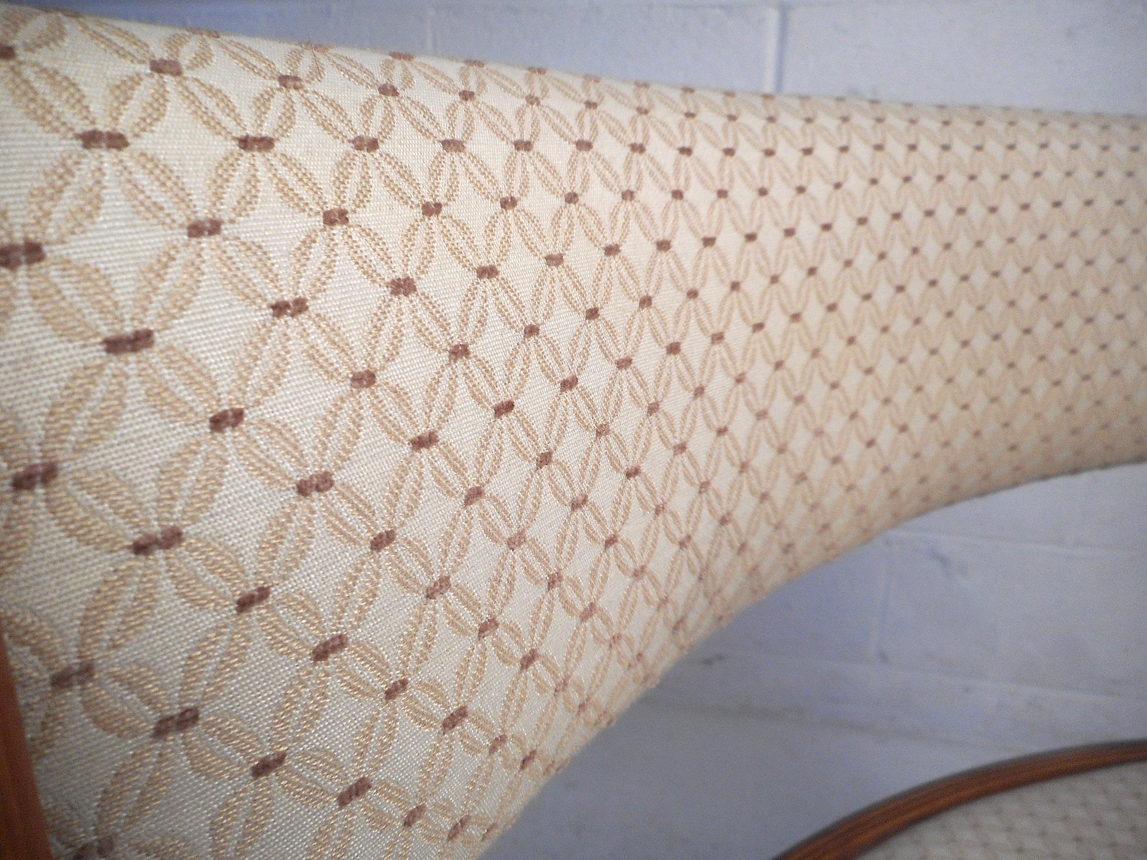 Mid-Century Modern Stunning Danish Modern Upholstered Sectional Bench