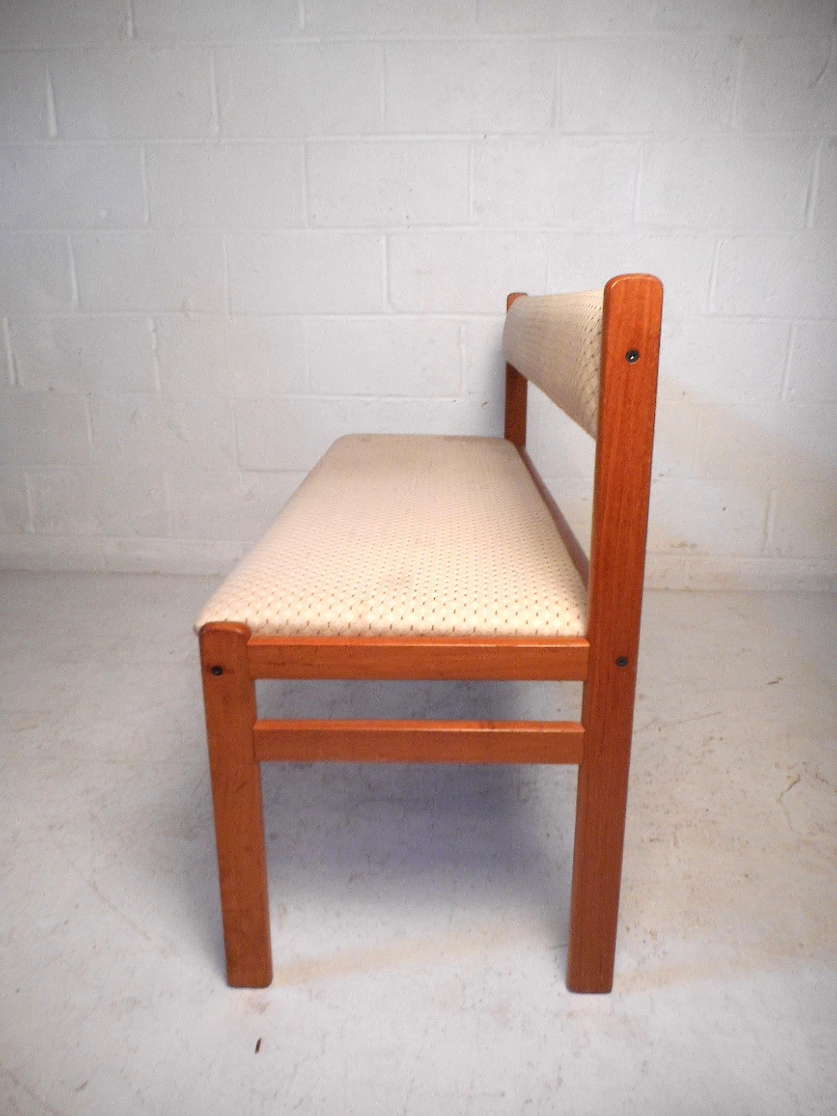 Upholstery Stunning Danish Modern Upholstered Sectional Bench
