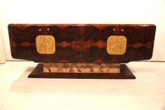 Stunning Dassi Style Italian Burl Credenza Sideboard