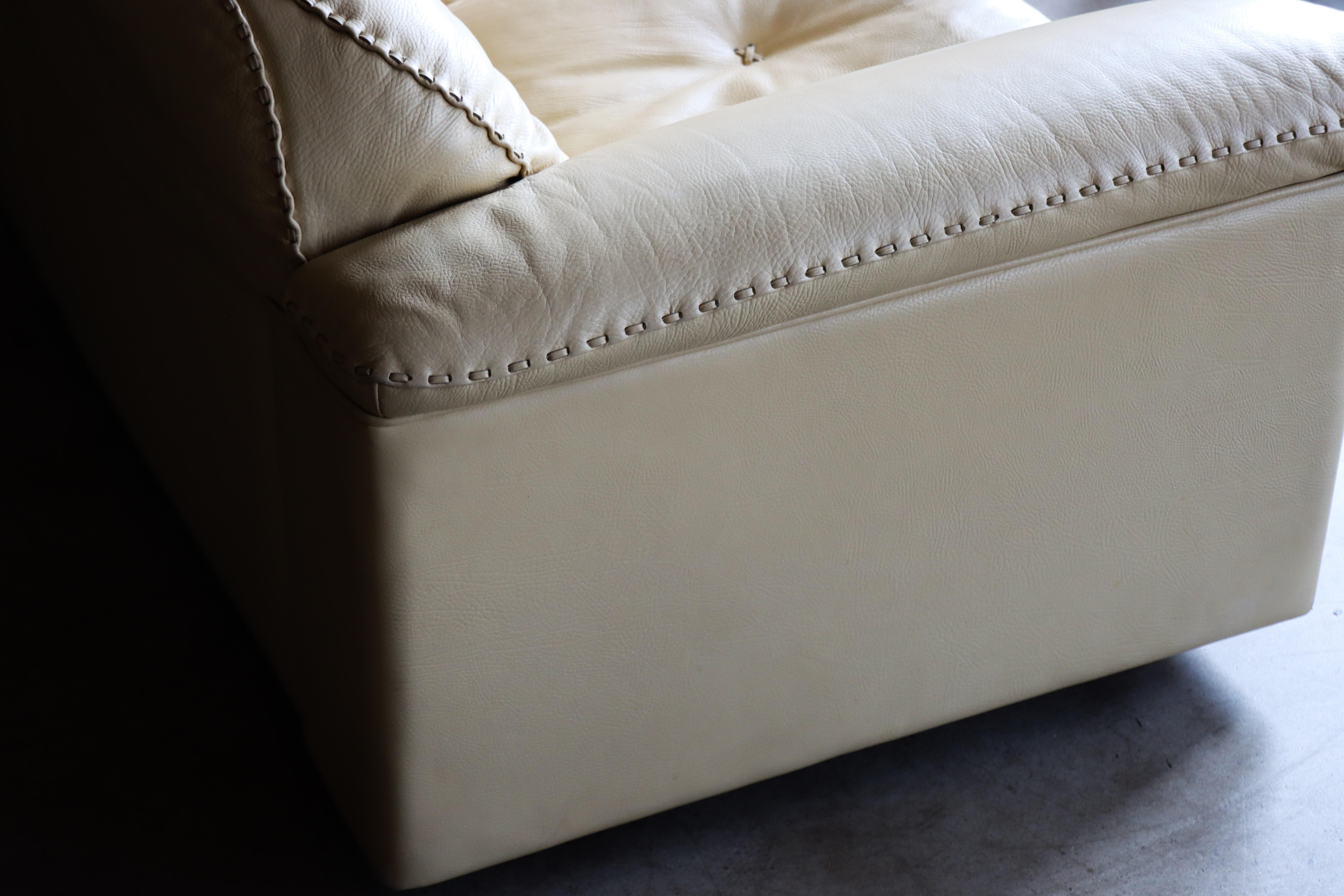 Stunning De Sede DS-101 Reclining Sofa in Light Butterscotch Leather (Leder) im Angebot