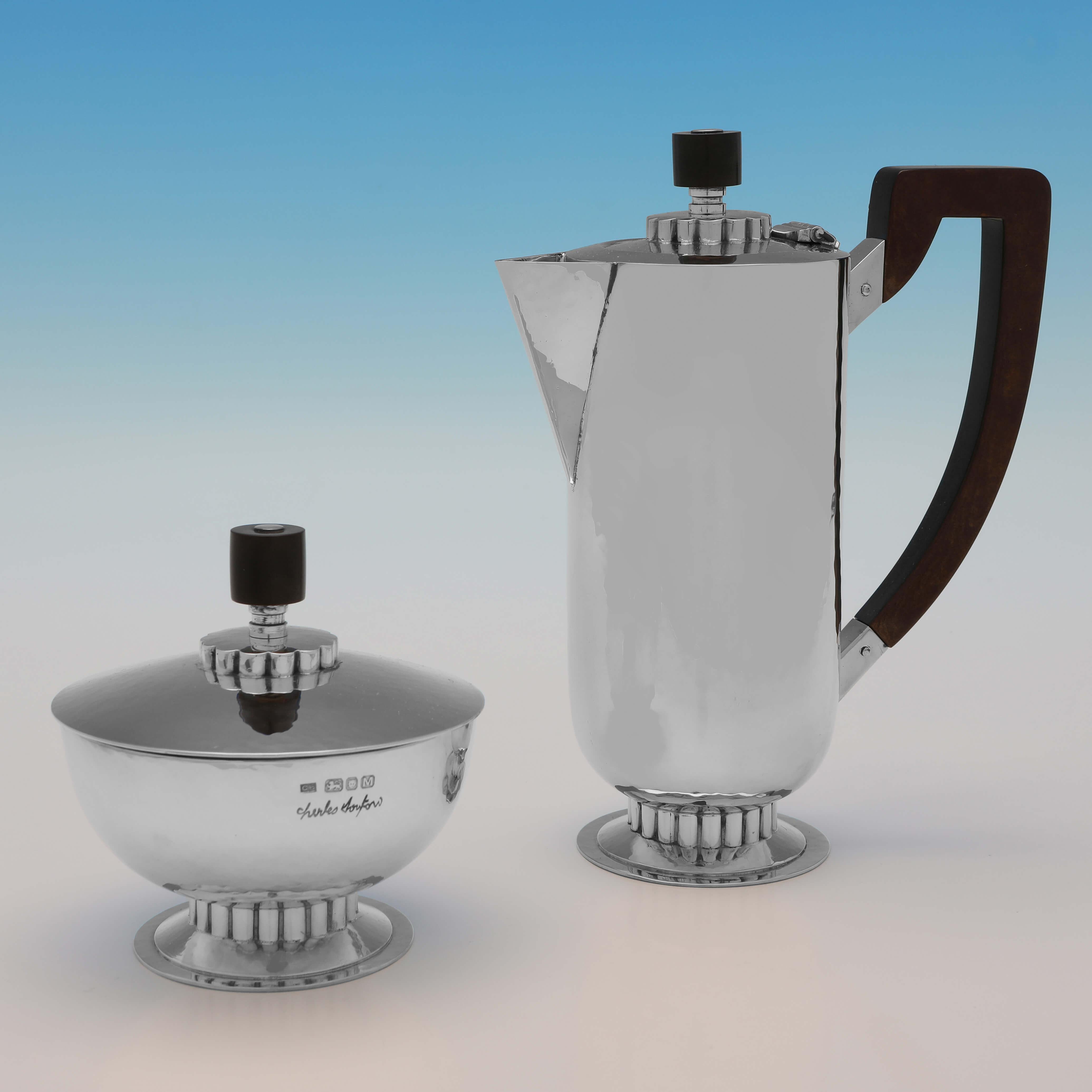 Stunning Designer Sterling Silver Tea & Coffee Set, Mid Century, London 1947 2