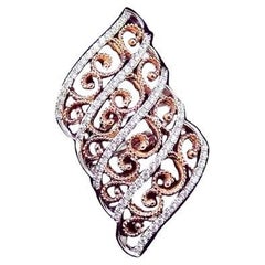 Stunning Diamond Dress Ring in 18K White Gold