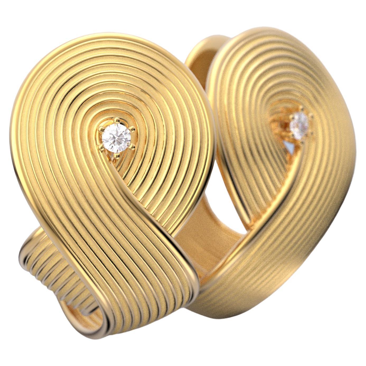 Atemberaubende Diamant-Ohrringe aus 14k Gold, hergestellt in Italien. Nur auf Bestellung.