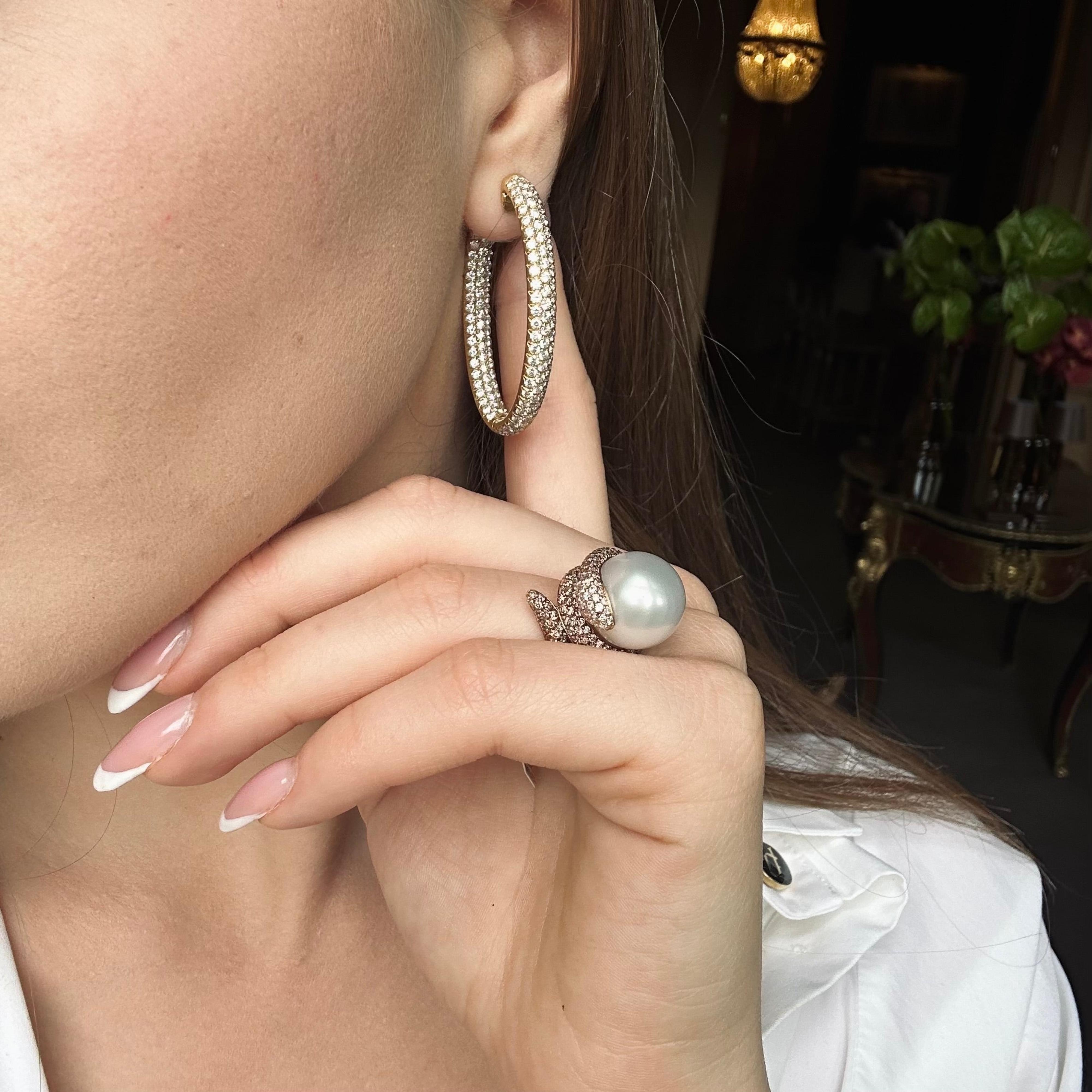 Taille trapèze Superbe anneau en or jaune 18K avec diamant pour elle en vente