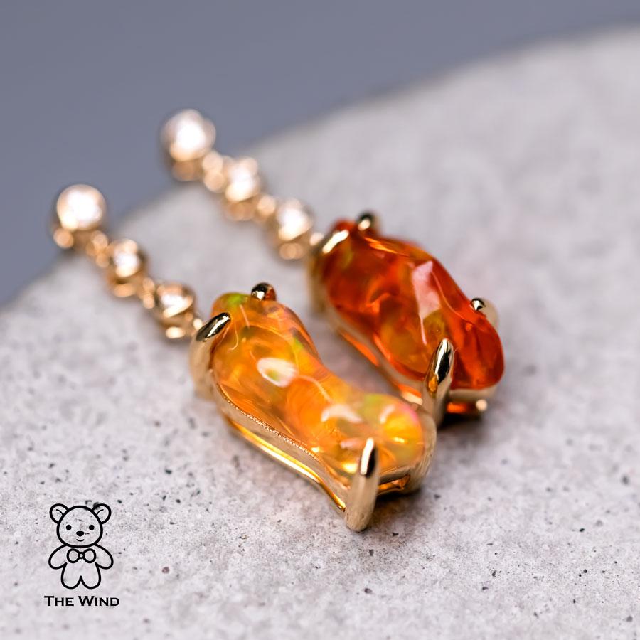 Stunning Diamond Mexican Fire Opal Asymmetric Drop Earrings in 18K Yellow Gold.


Free Domestic USPS First Class Shipping! Free Gift Bag or Box with every order!

Opal—the queen of gemstones, is one of the most beautiful gemstones in the world.