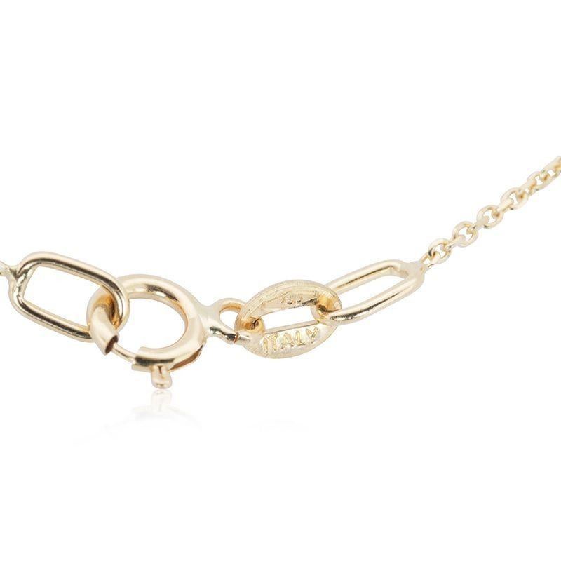 Stunning Diamond Necklace in 18K Yellow Gold For Sale 2