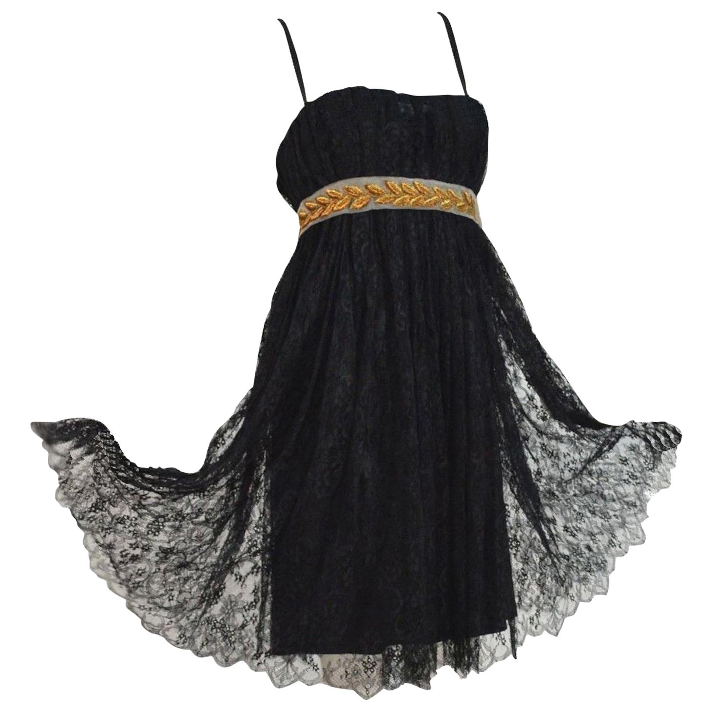 black evening cocktail dress