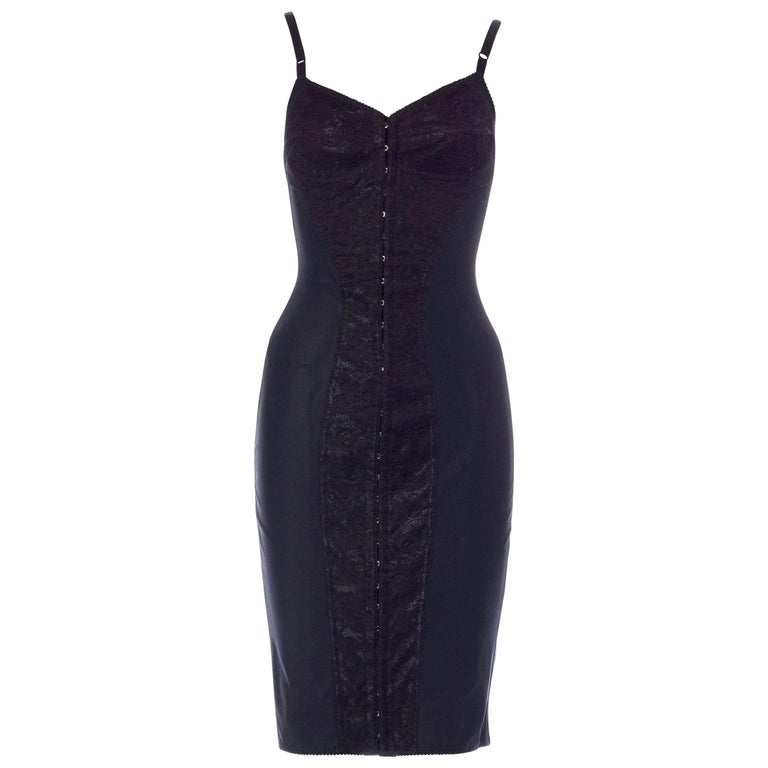 UNWORN Dolce and Gabbana Bodycon Corset Lace Dress Special Edition  Collection 38 For Sale at 1stDibs
