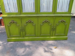 Stunning Dorothy Draper Style French Provincial Hutch Credenza Hollywood Regency