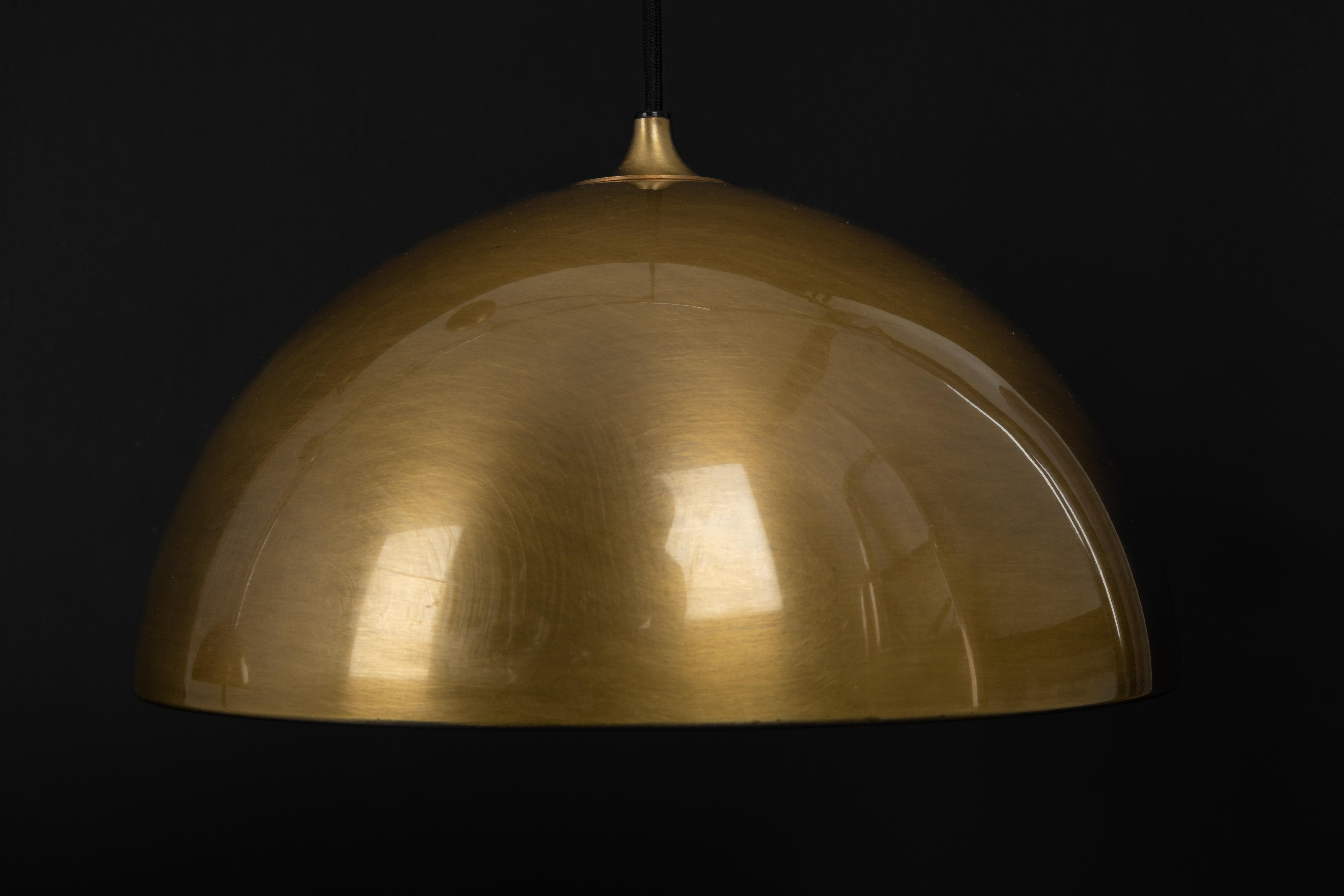Stunning Double Brass Pendant with Adjustable Counter Weights by Florian Schulz For Sale 3