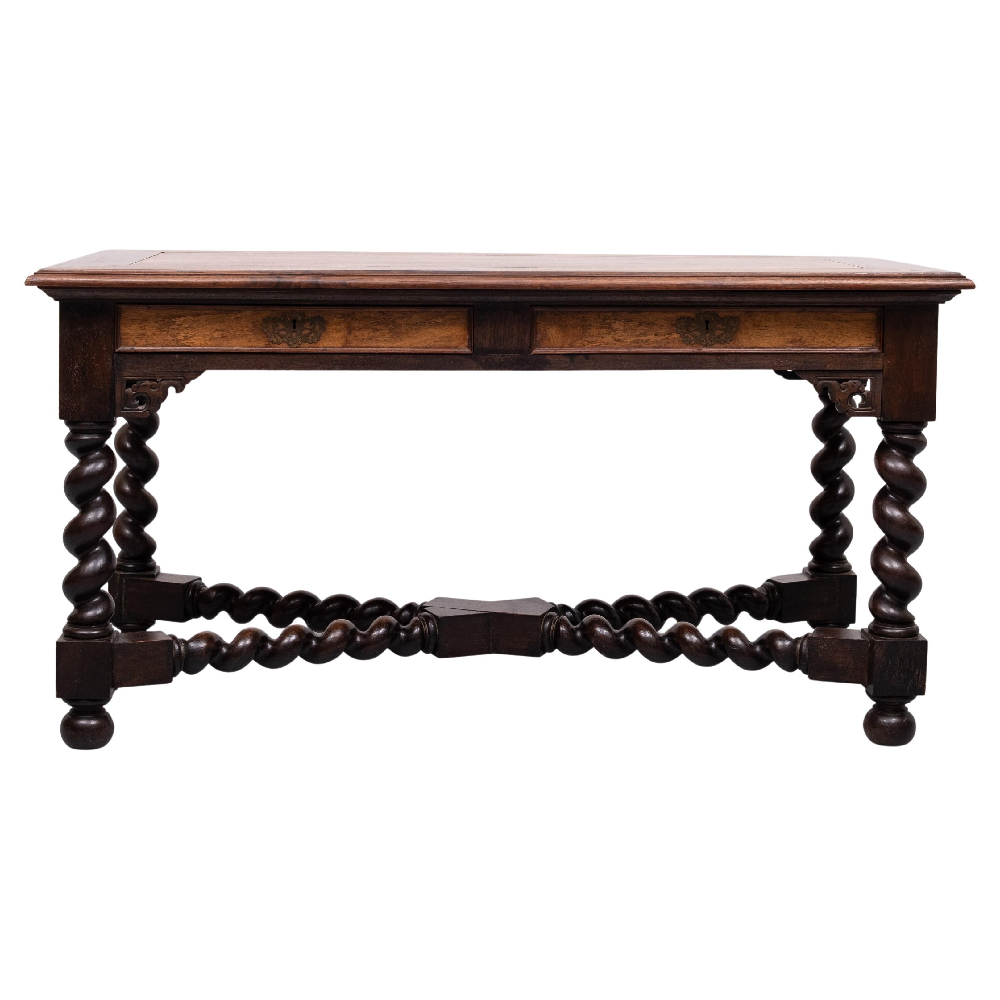 Colonial hollandais Superbe table d'écriture ou de salon coloniale néerlandaise du début du 19ème siècle en vente