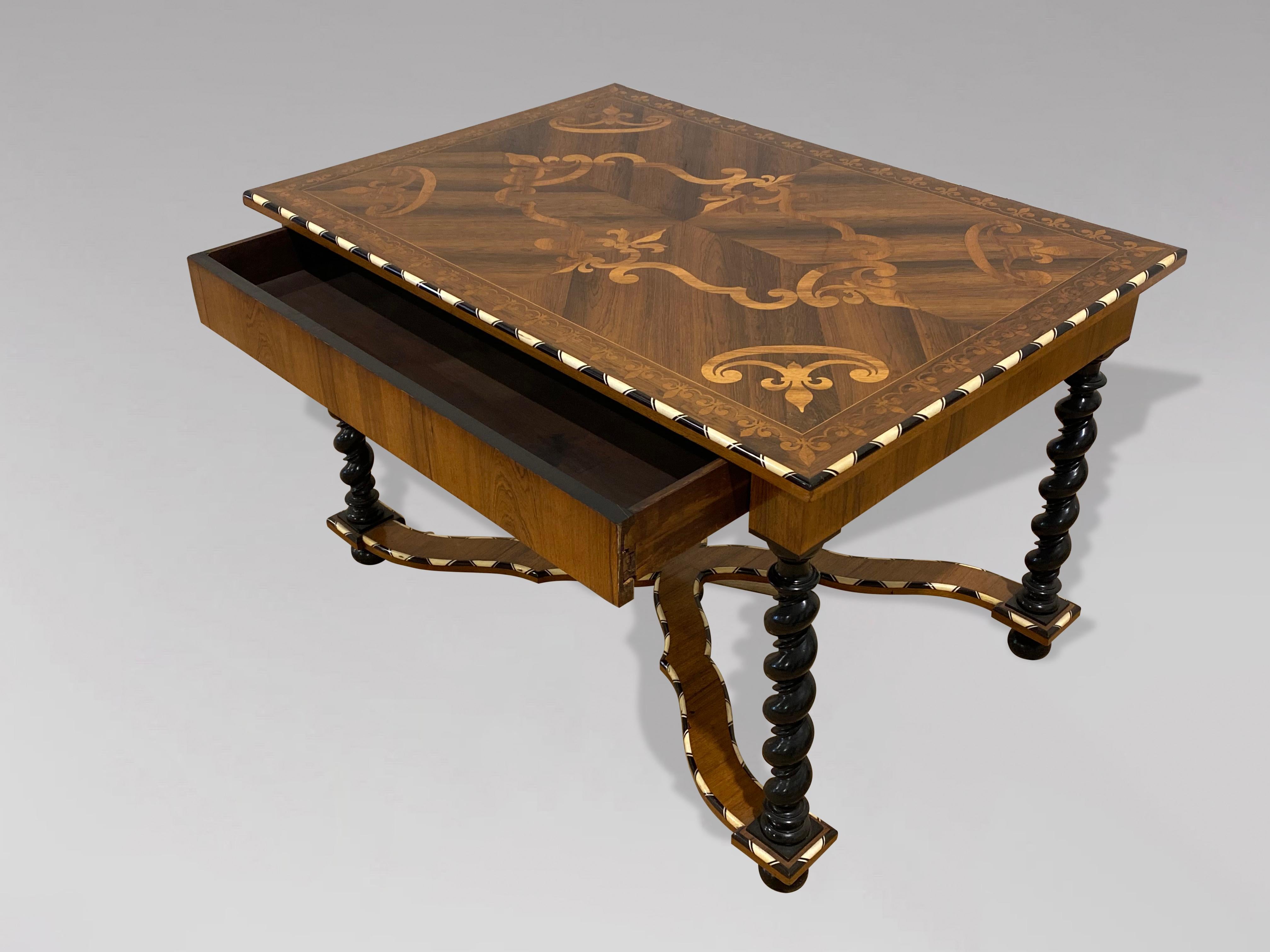 Stunning Dutch Rosewood Marquetry Centre Table In Good Condition For Sale In Petworth,West Sussex, GB