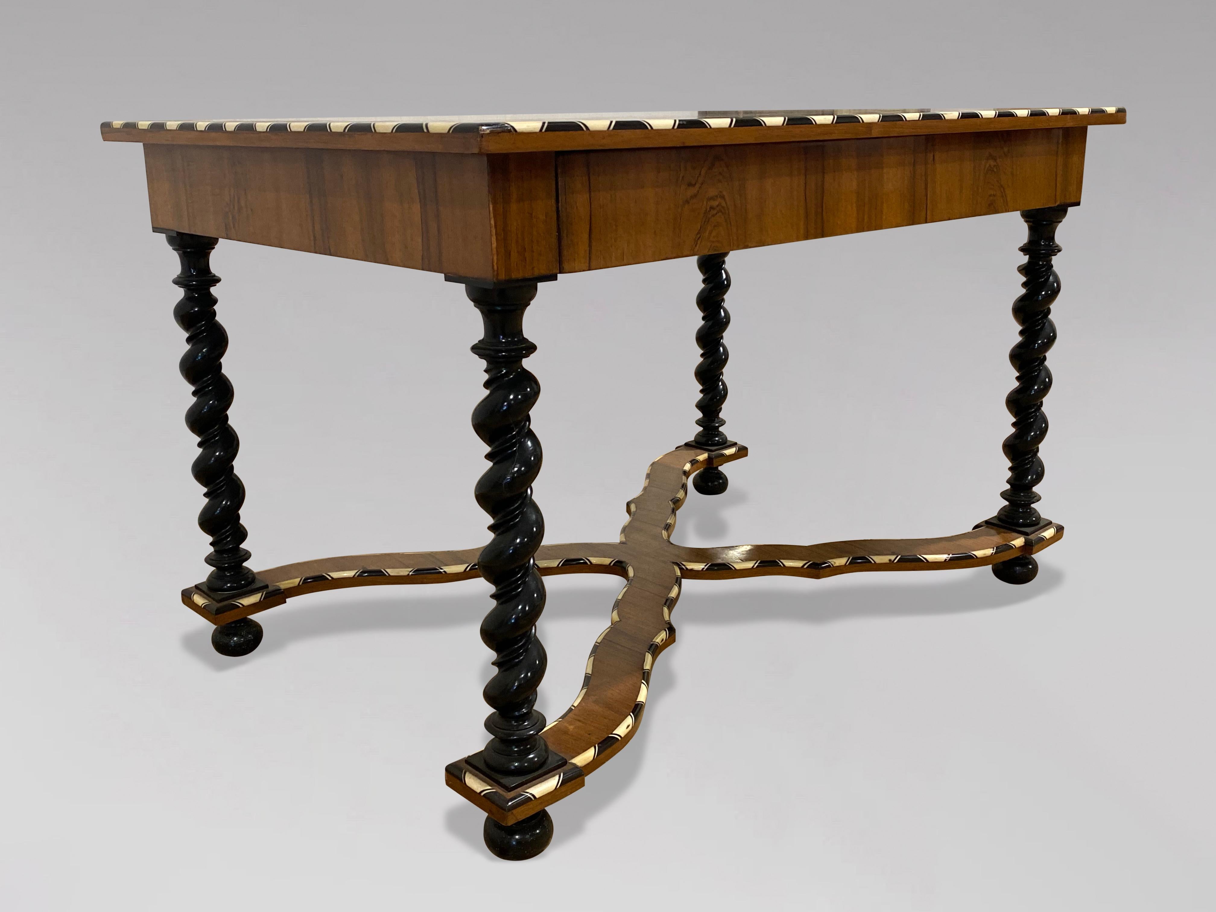 20th Century Stunning Dutch Rosewood Marquetry Centre Table For Sale