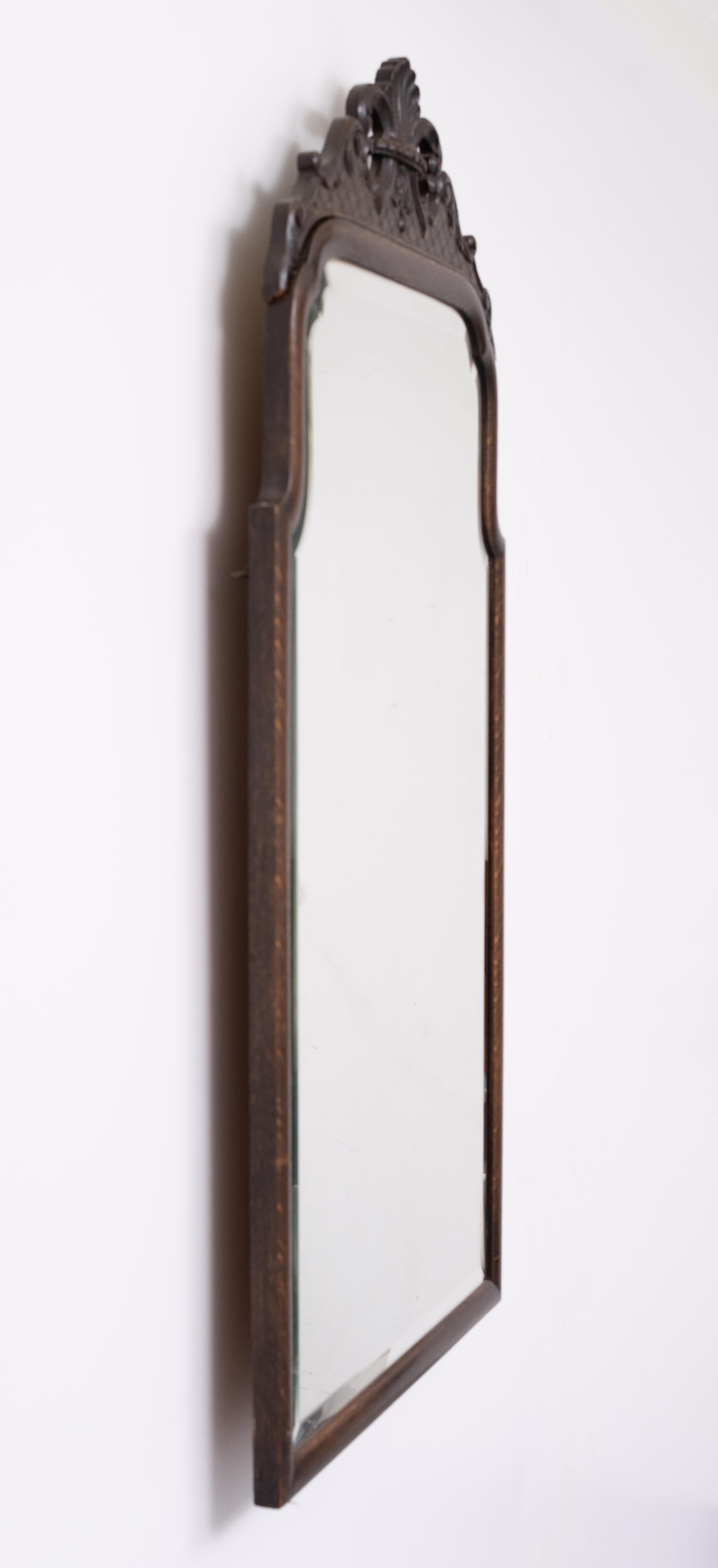stupefacente Soester olandese  Specchio da camino con cornice in Oak del 1950 in vendita 4