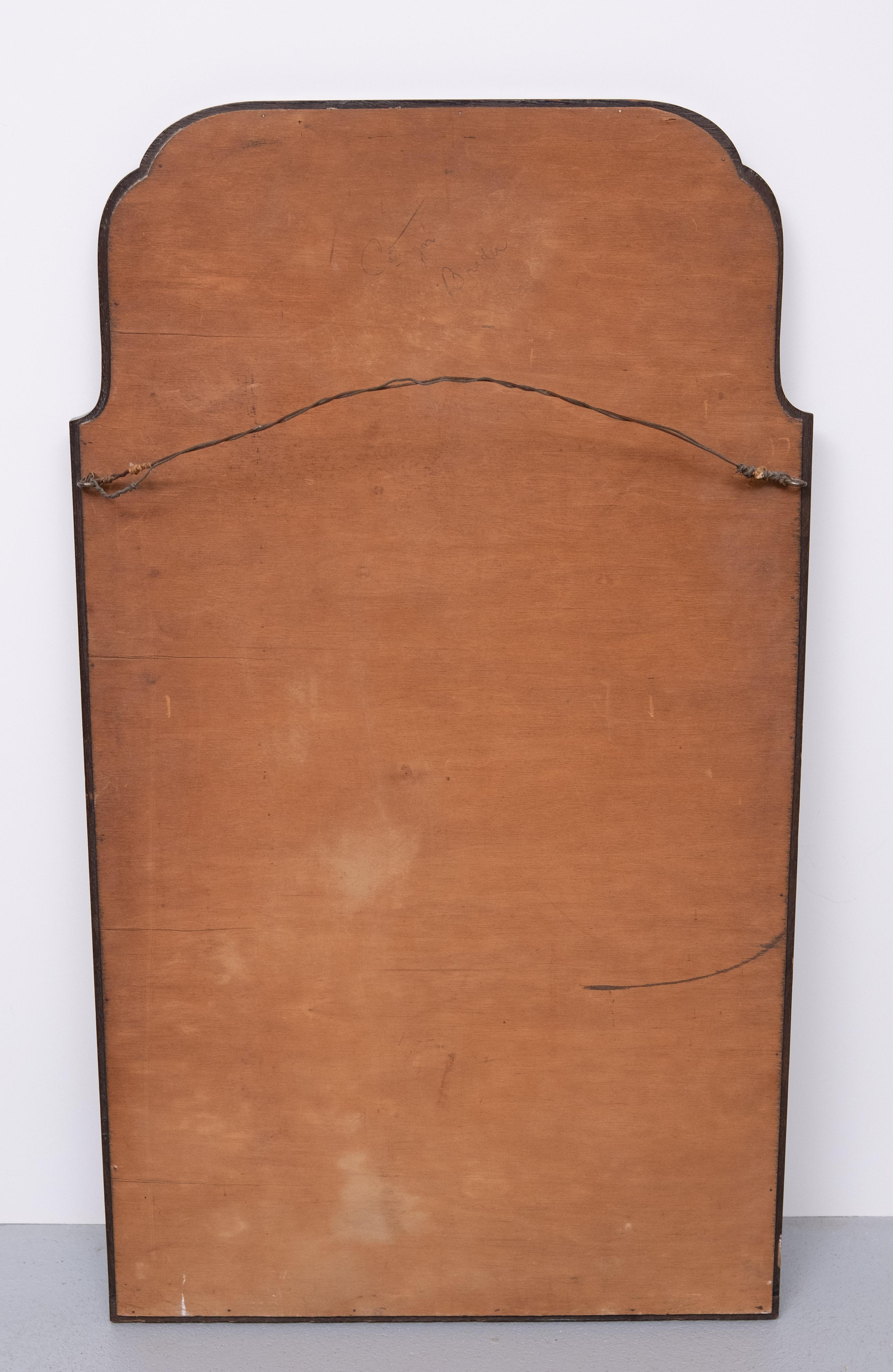 stupefacente Soester olandese  Specchio da camino con cornice in Oak del 1950 in vendita 1