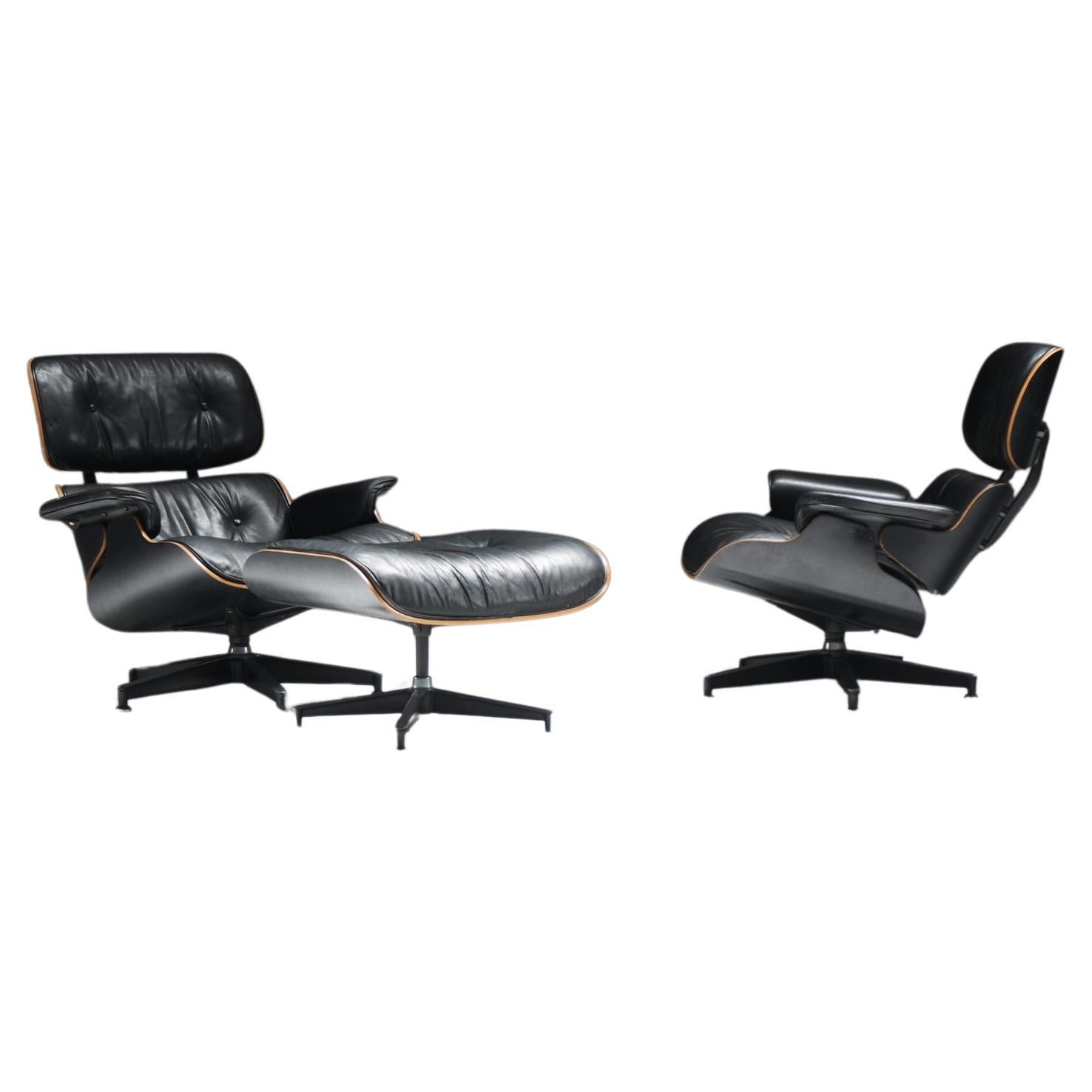 Stunning Eames lounge chair set & ottoman by Ray & Charles Eames - Herman Miller