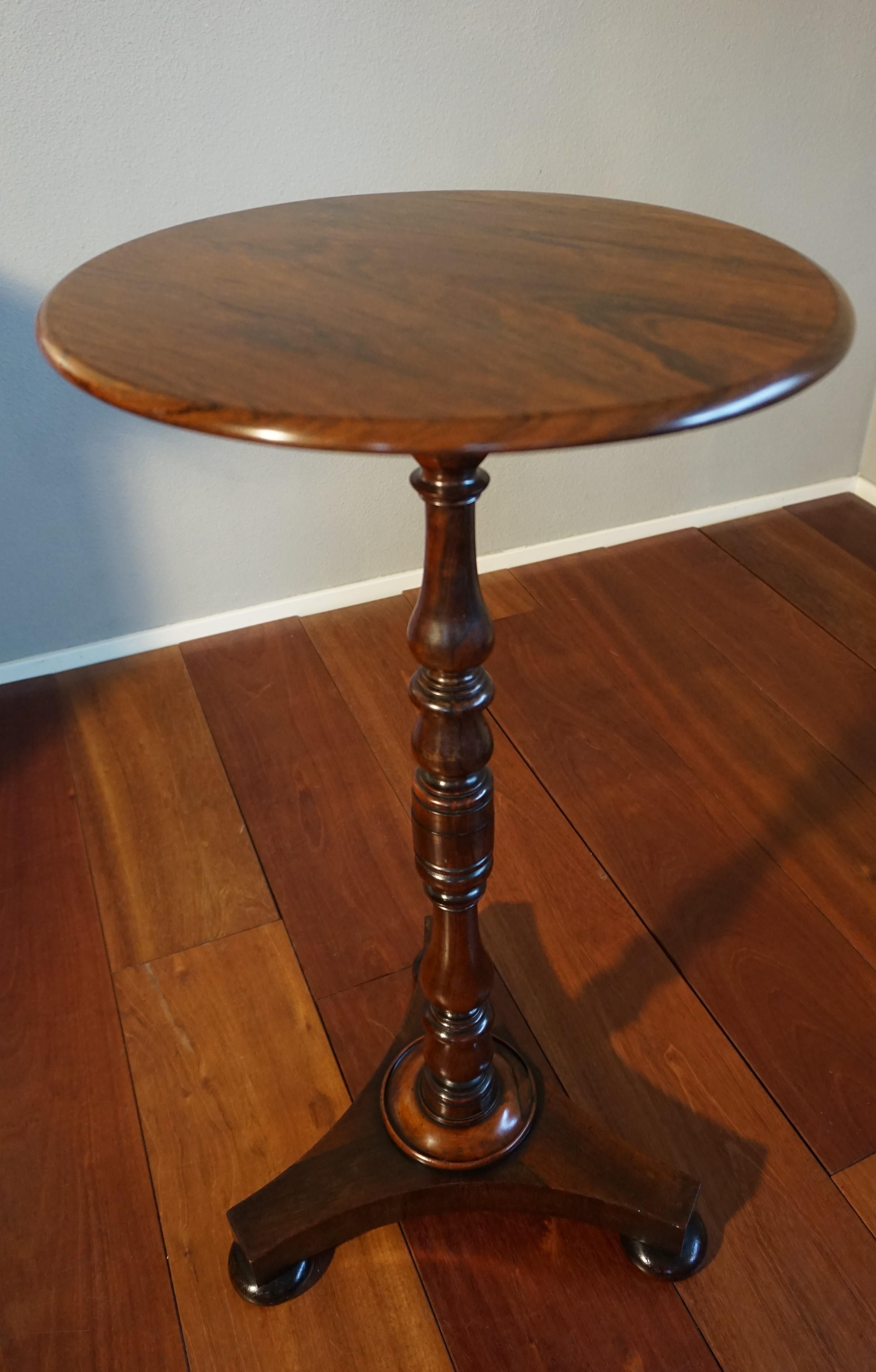 Stunning Early 1800s Georgian Tripod Wine Table / End Table with Amazing Patina 2