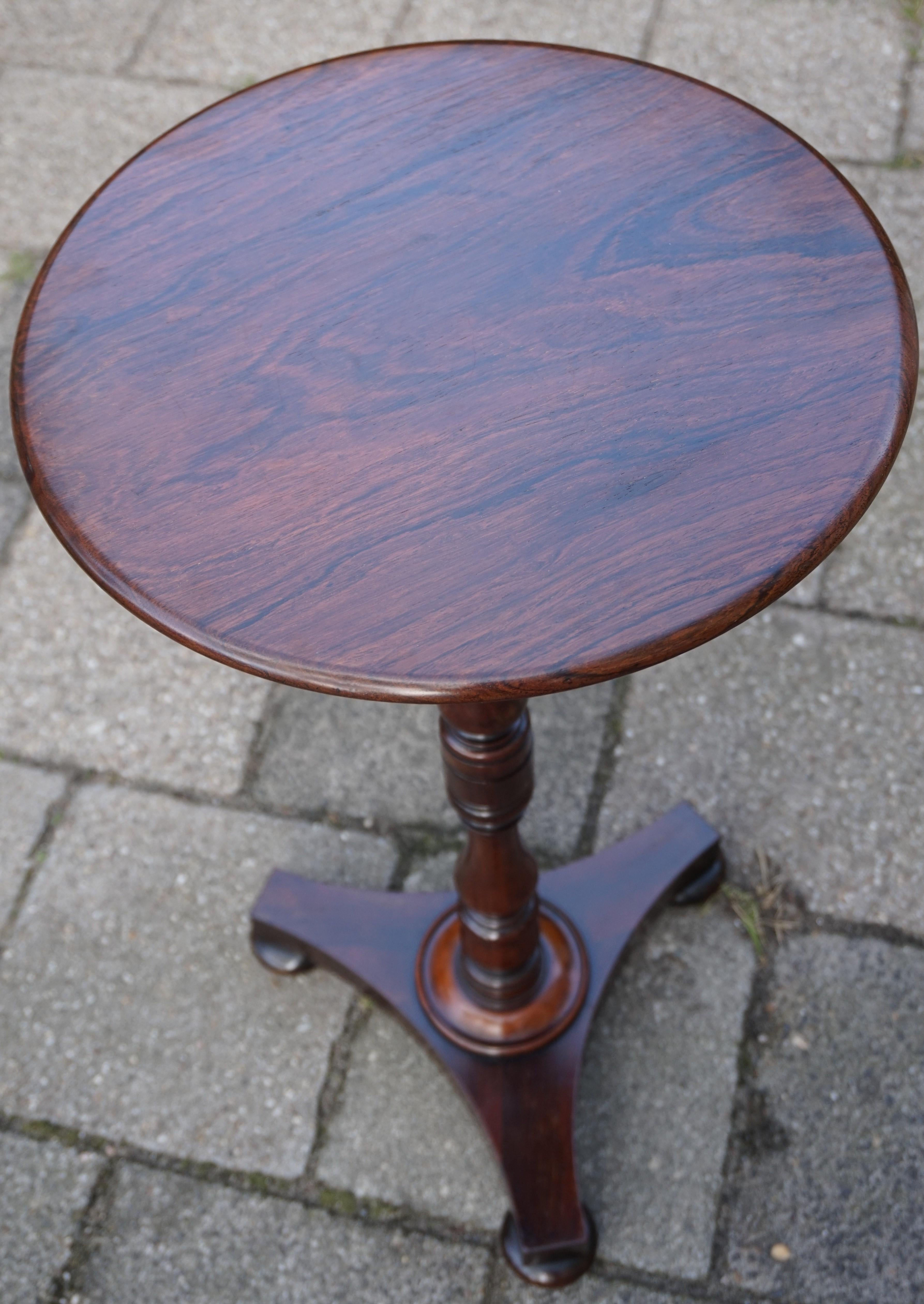 Stunning Early 1800s Georgian Tripod Wine Table / End Table with Amazing Patina 3