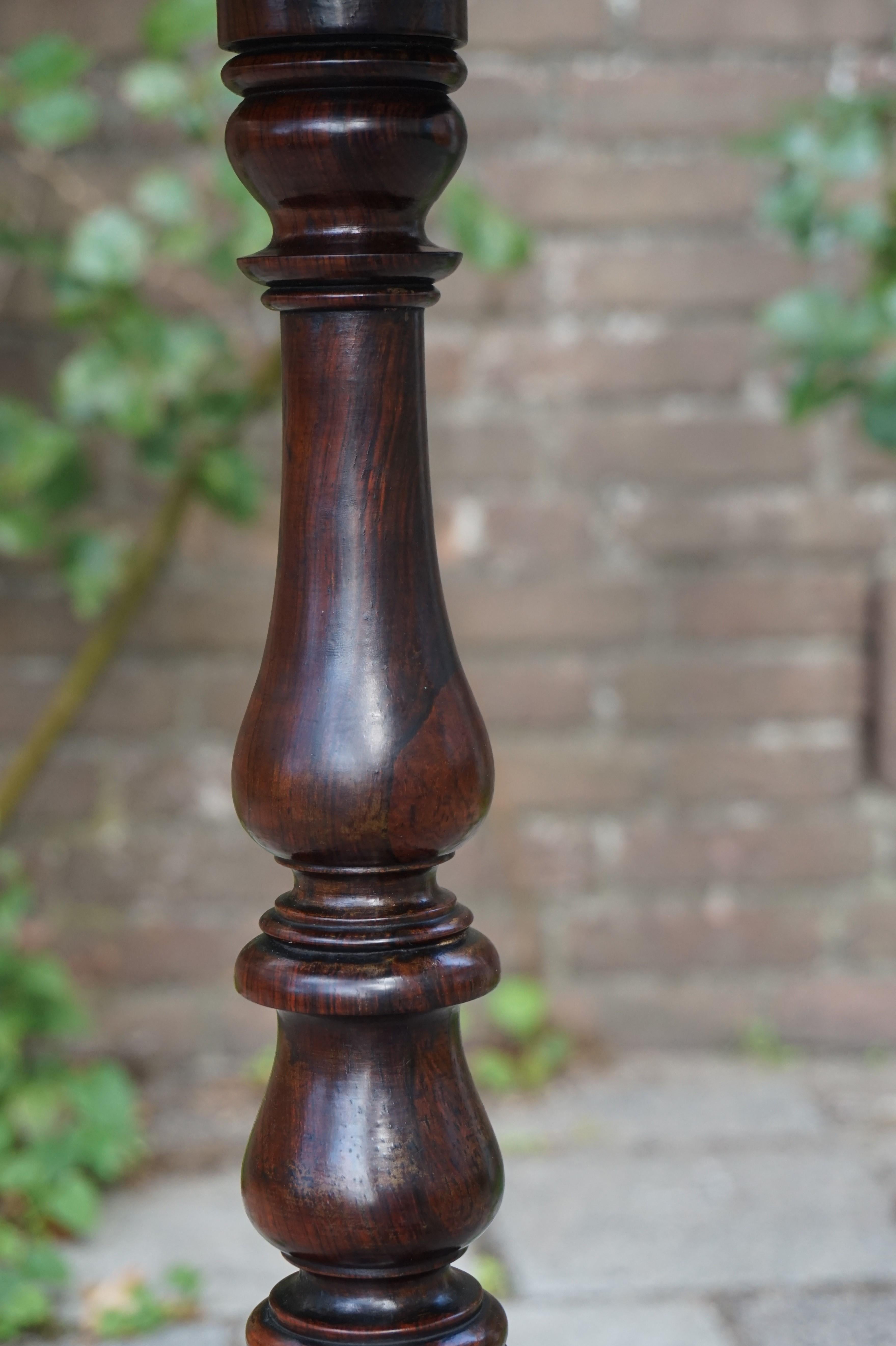 Stunning Early 1800s Georgian Tripod Wine Table / End Table with Amazing Patina 8