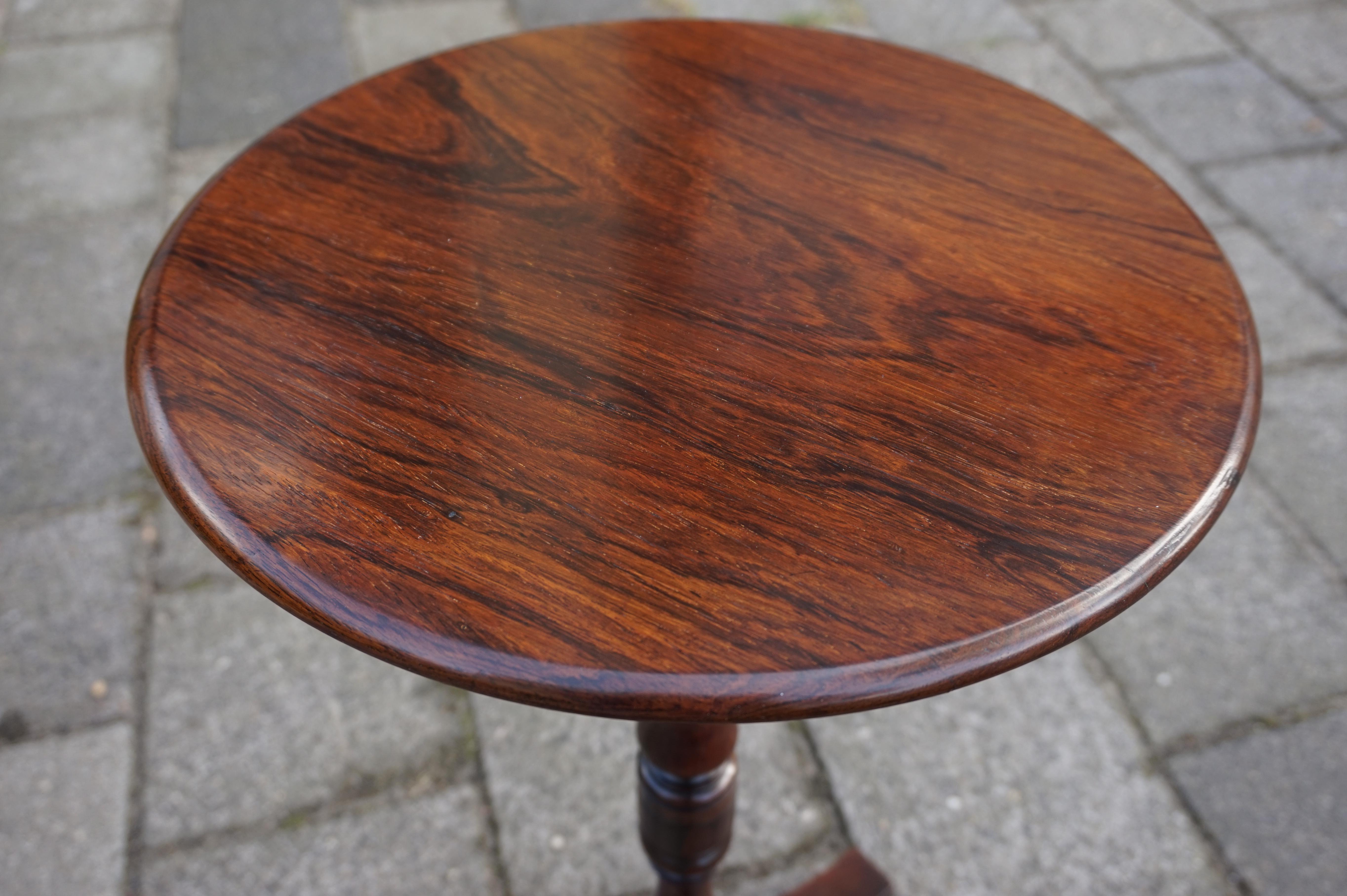 Wood Stunning Early 1800s Georgian Tripod Wine Table / End Table with Amazing Patina