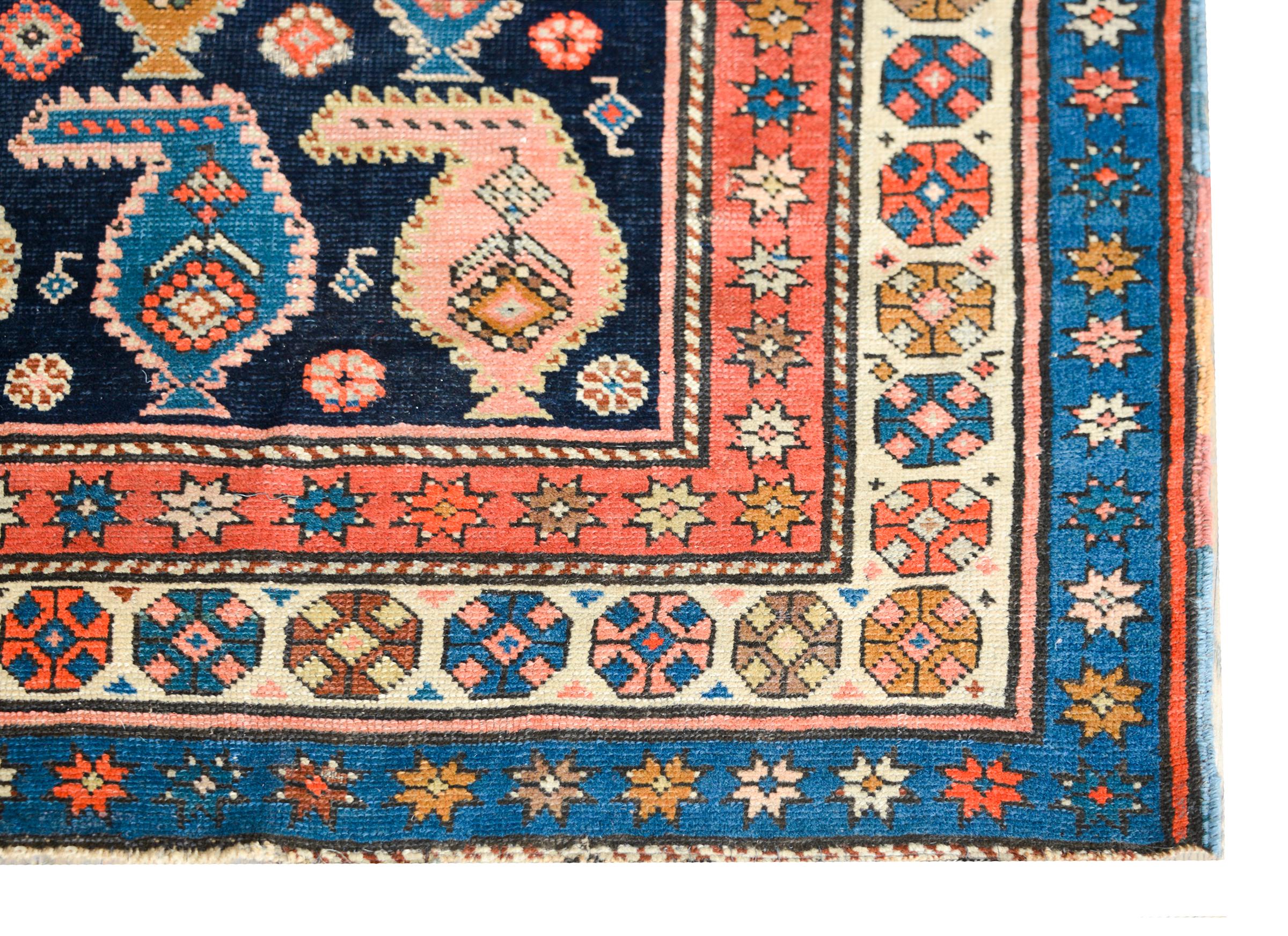 Stunning Early 20th Century Persian Karabagh Runner For Sale 4