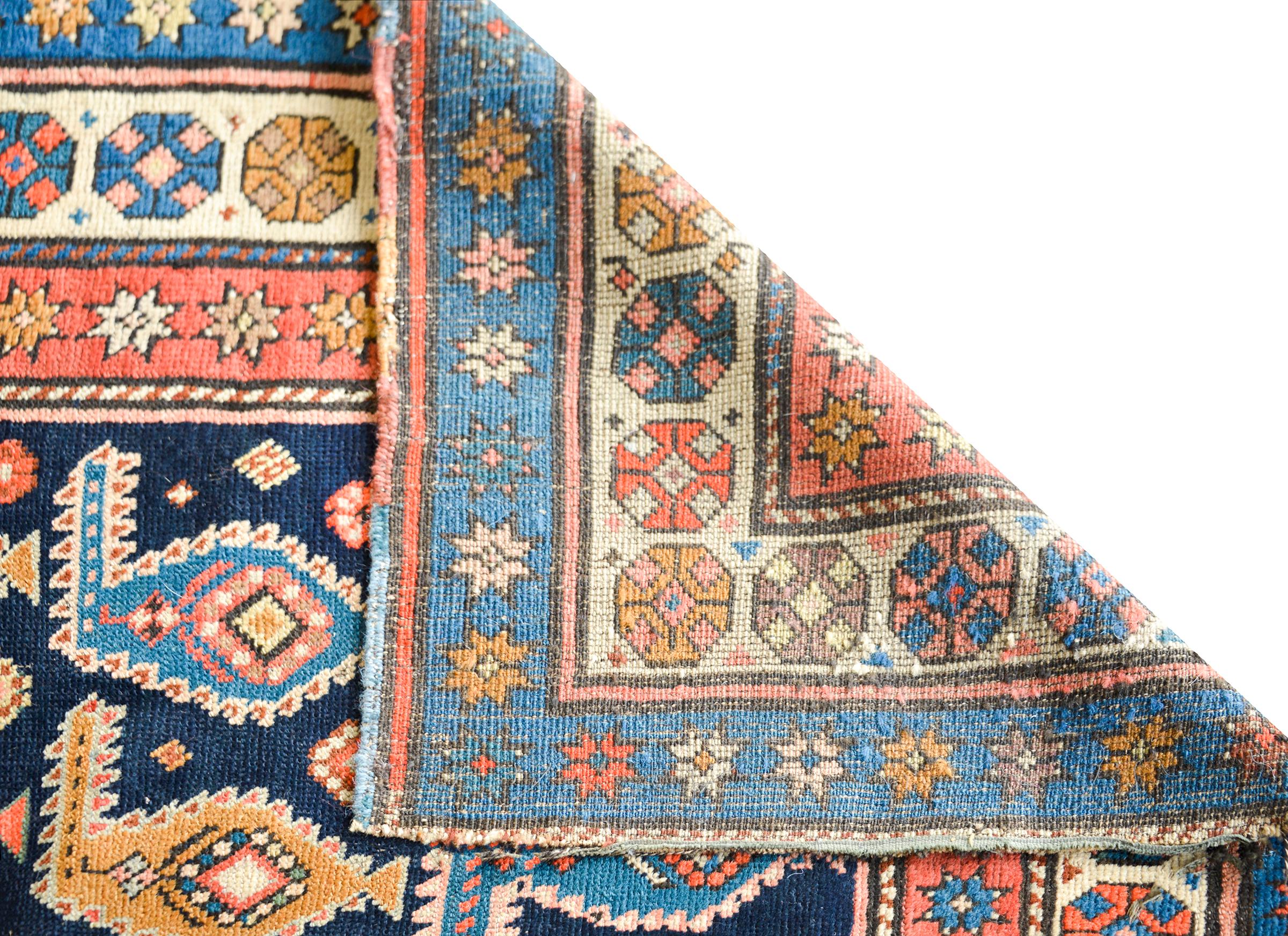 Stunning Early 20th Century Persian Karabagh Runner For Sale 5